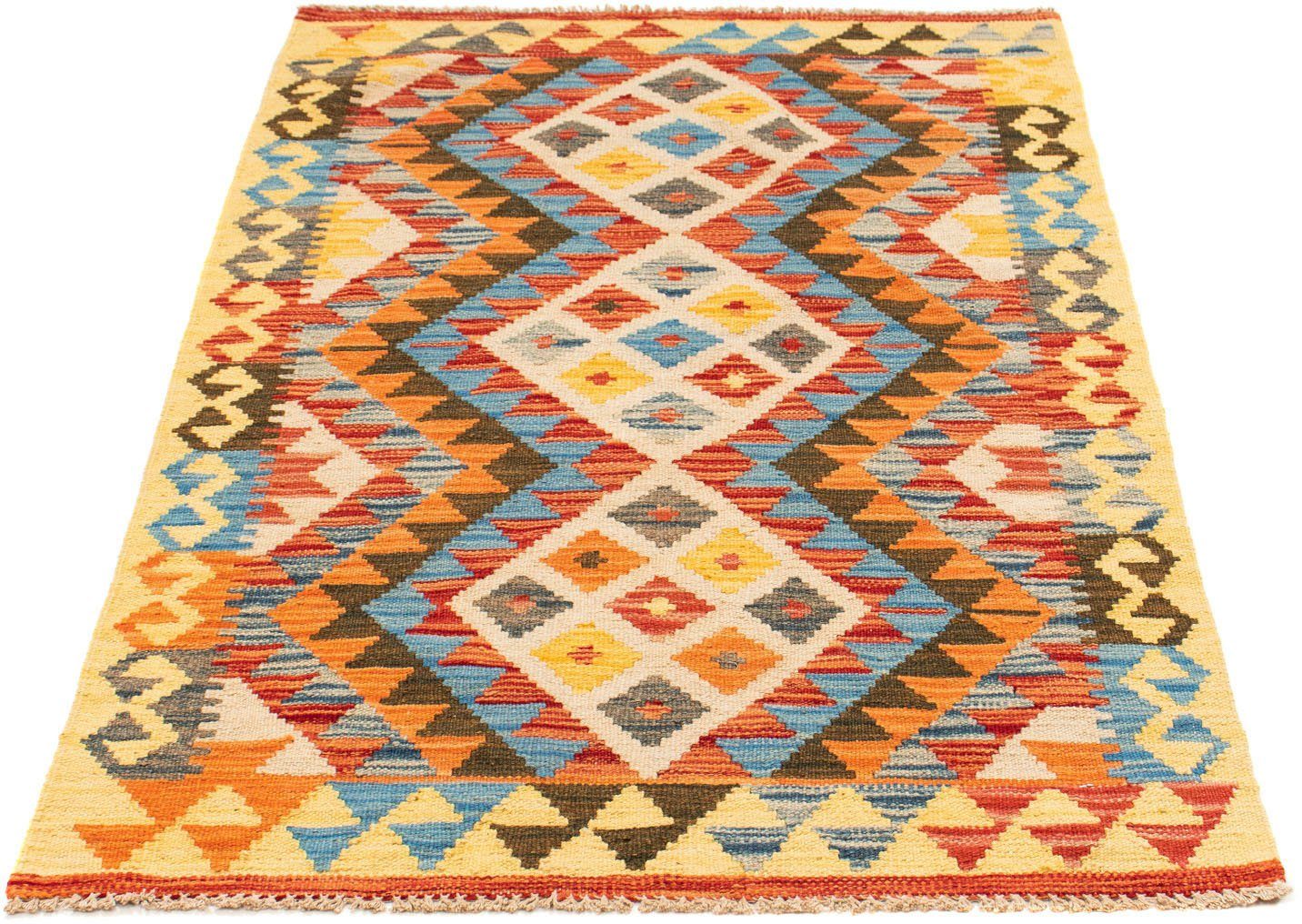 morgenland Wollen kleed Kelim Maimene Nomadisch 125 x 80 cm Omkeerbaar tapijt