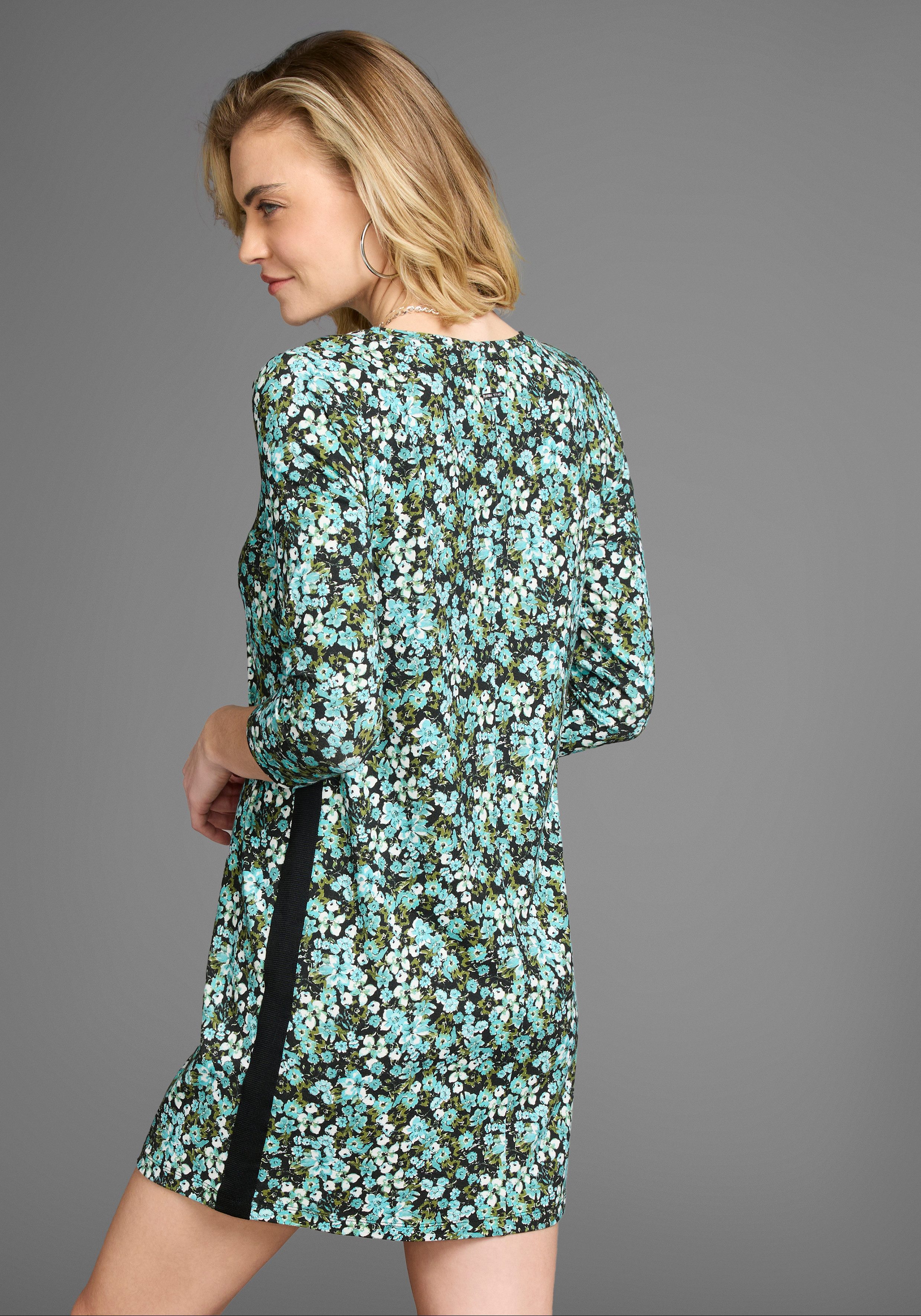 Laura Scott Jerseyjurk met contraststrepen