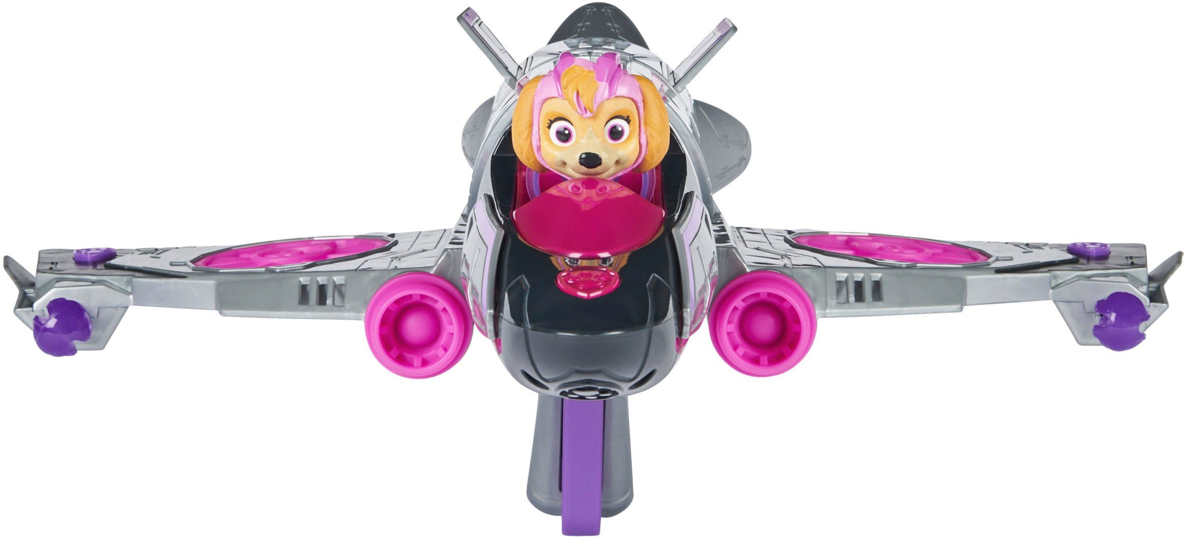 Spin Master Speelgoed vliegtuig Paw Patrol - Movie II - Skyes Deluxe Jet-Flieger inclusief skye figuur, met licht- en geluidseffect