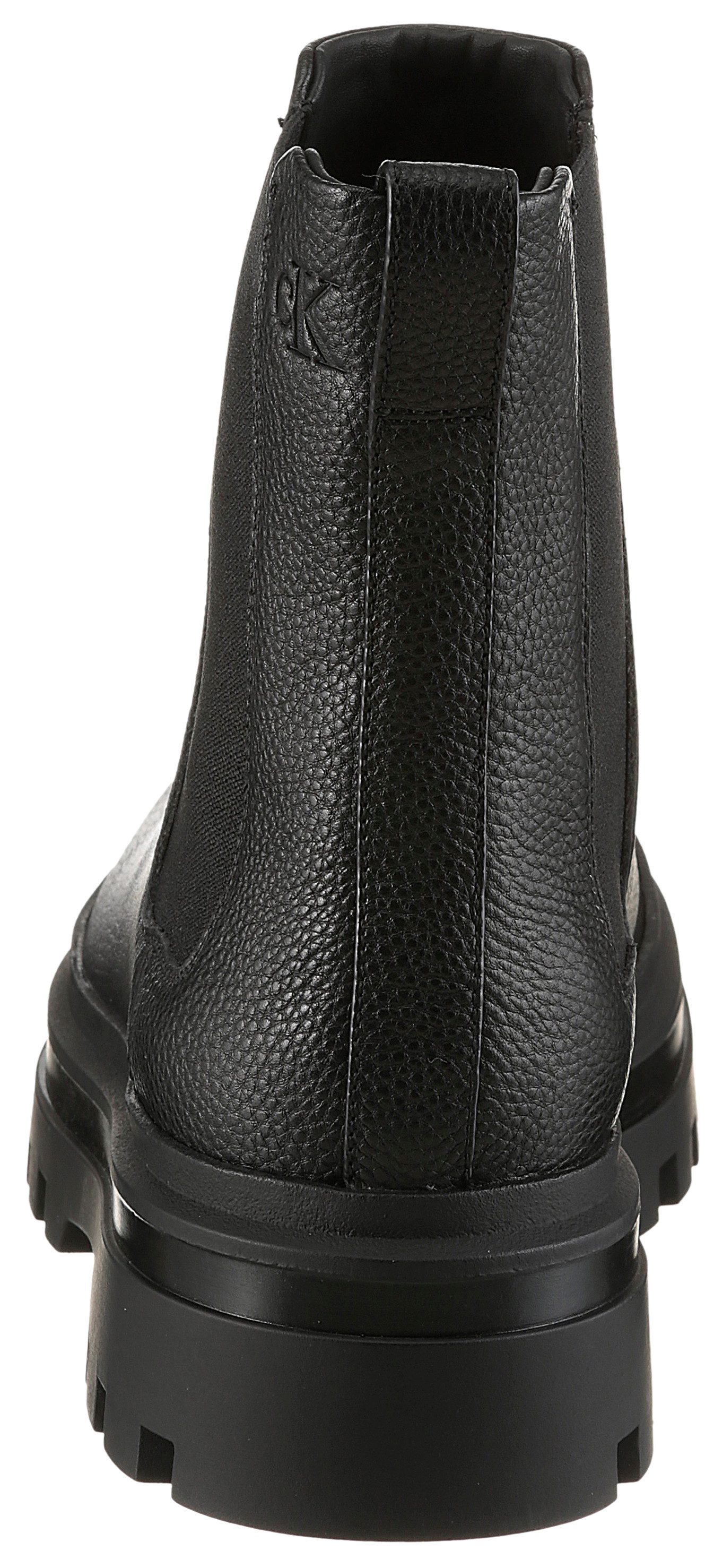 Calvin Klein Chelsea-boots LUGGED CHELSEA BOOT HIGH LTH Enkellaars, Klassiek-Boots, stretchinzetstukken, met aantreklus