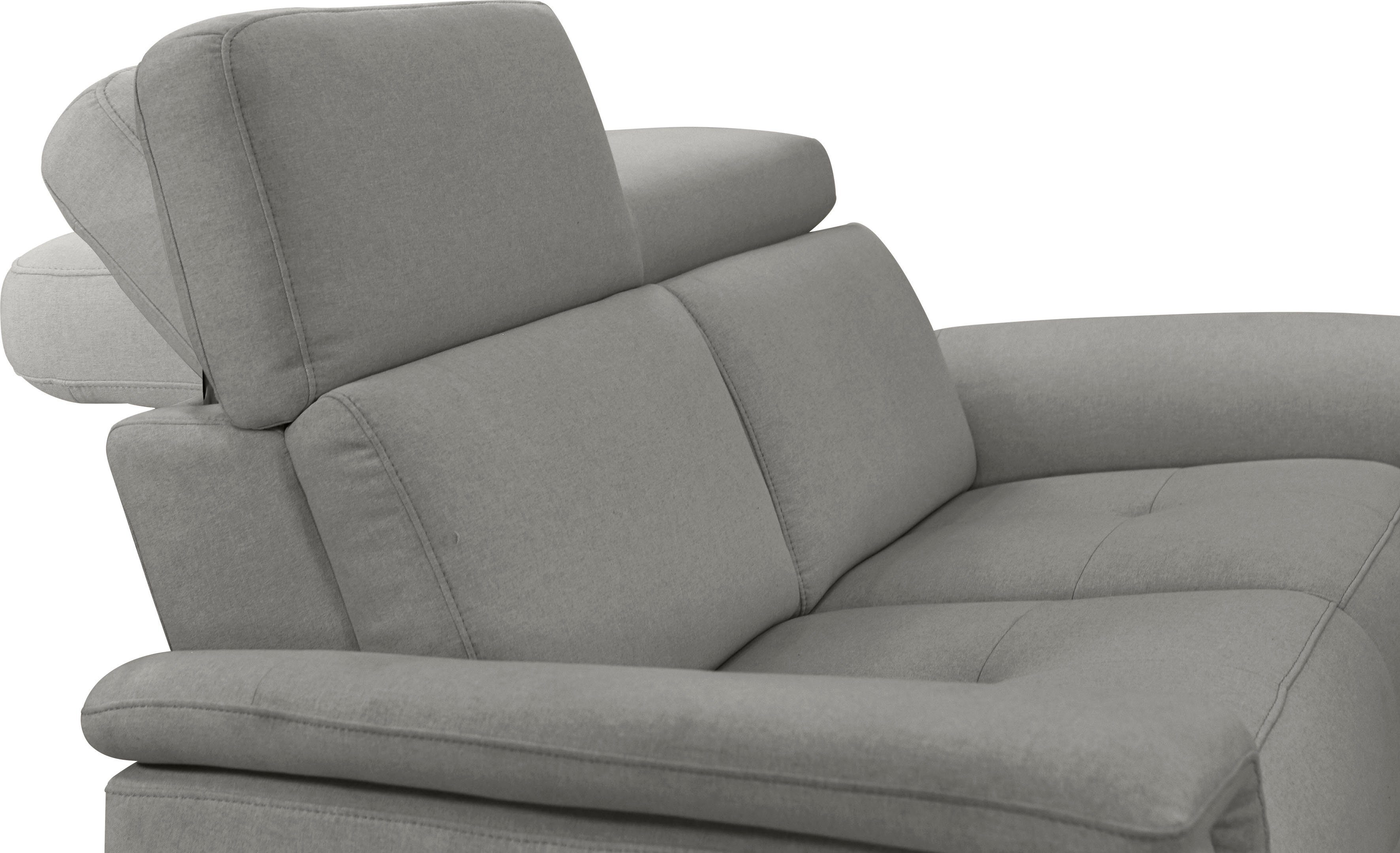 Places of Style 2-zitsbank Pareli 172 cm, handmatige en elektrische relaxfunctie USB, hoofdsteunverstelling, LED, in echt leer, kunstleer, web
