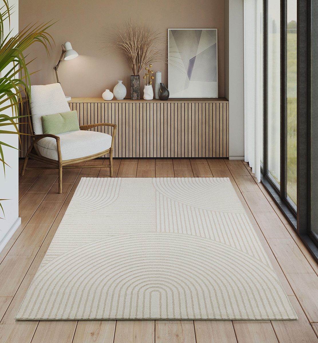 The carpet Vloerkleed Everest moderne woonkamer tapijt met hoge pooldichtheid