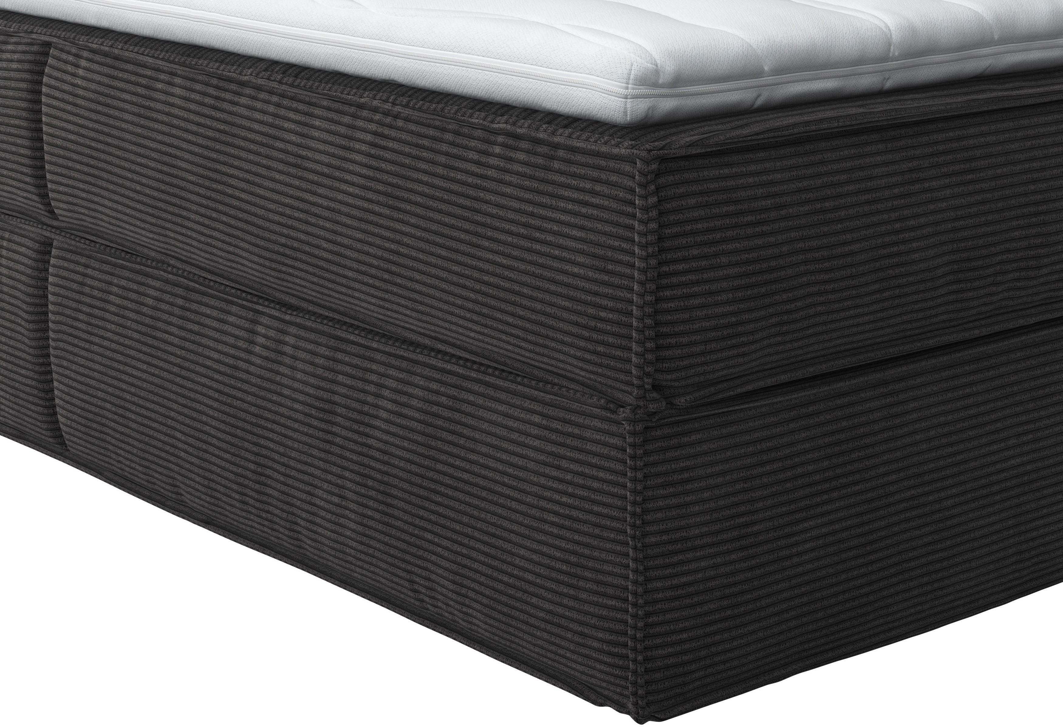 Home affaire Boxspring Milano Boxbed incl. topmatras, 2 matrassen, hardheden H2, H3 en H4 naar keuze