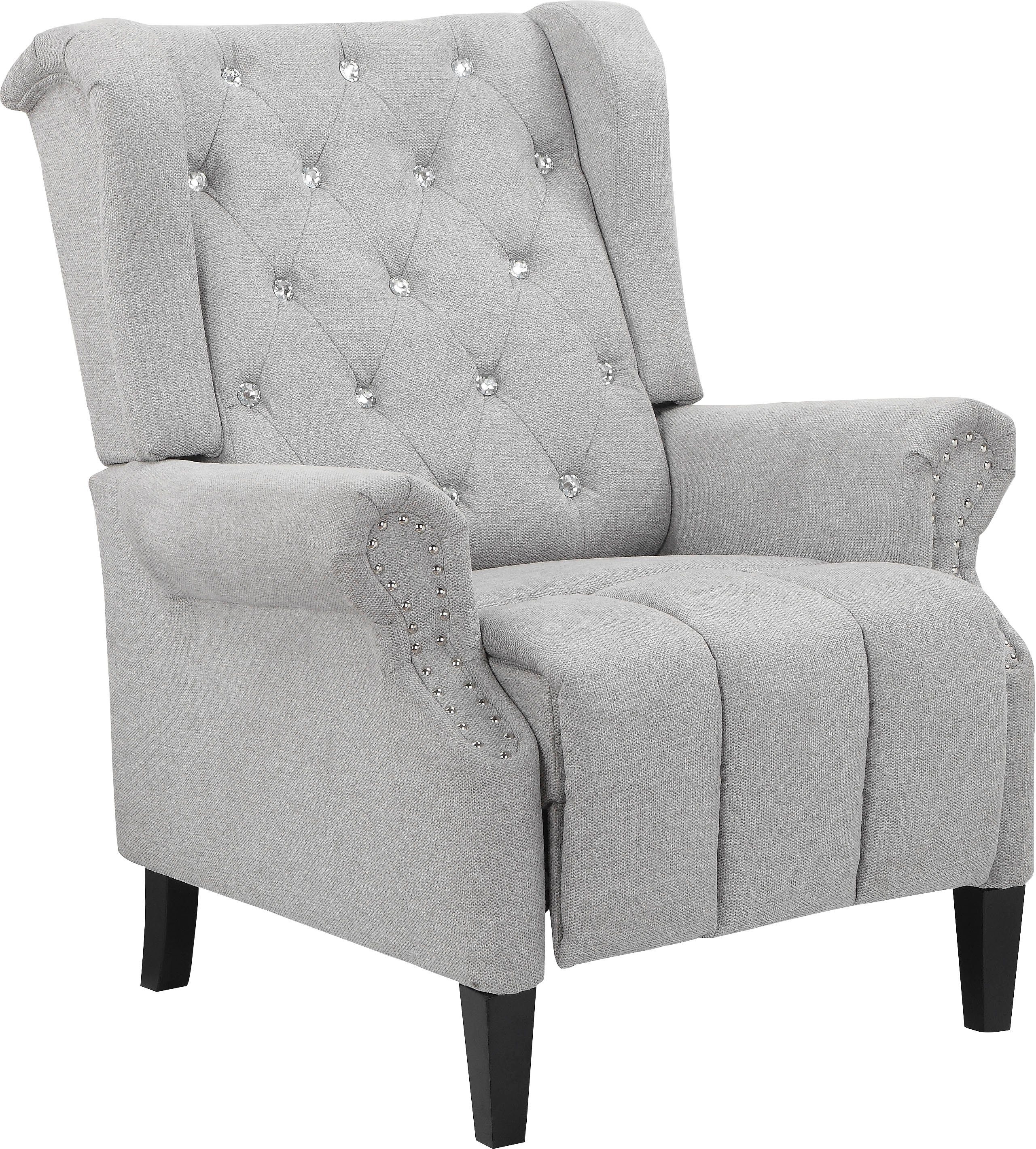 Leonique Oorfauteuil Childebert met verstelling, zacht verdikte zitting en rugleuning, zithoogte 49,5 cm (1 stuk)