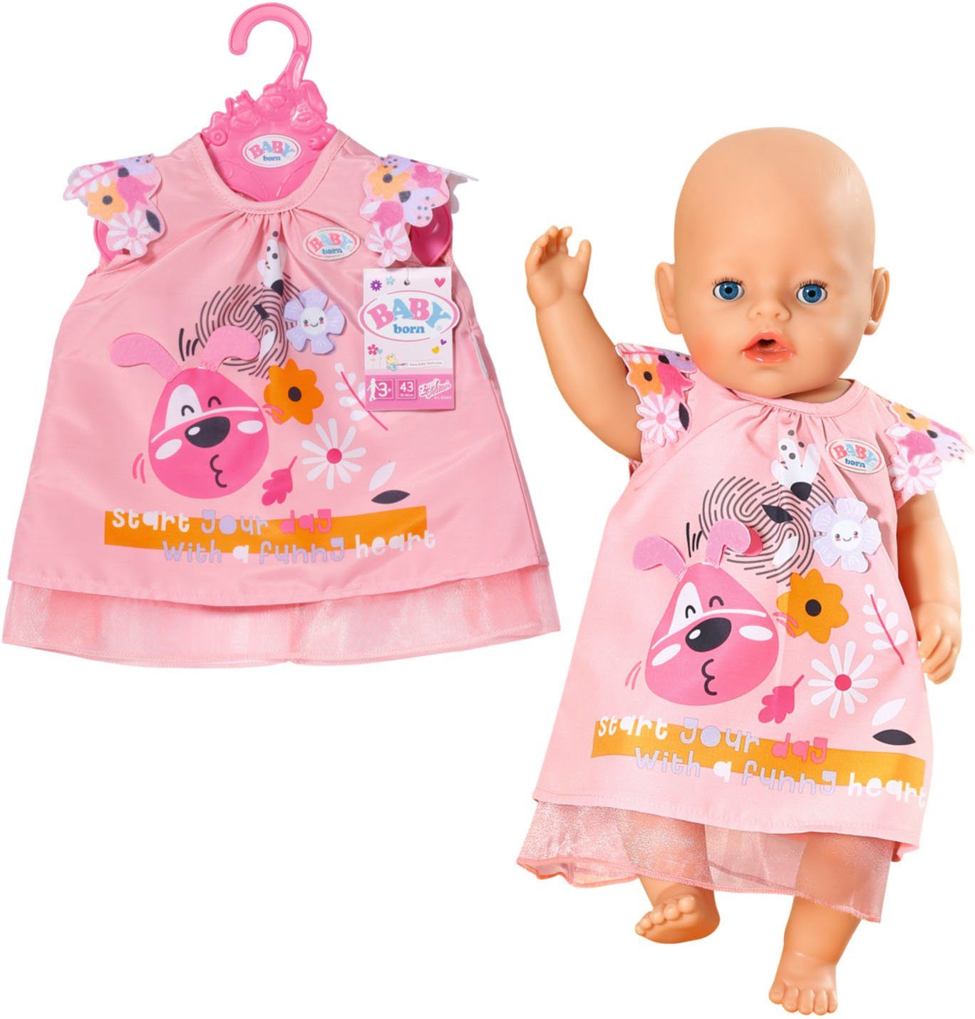 Baby Born Poppenkleding Jurk hond, 43 cm