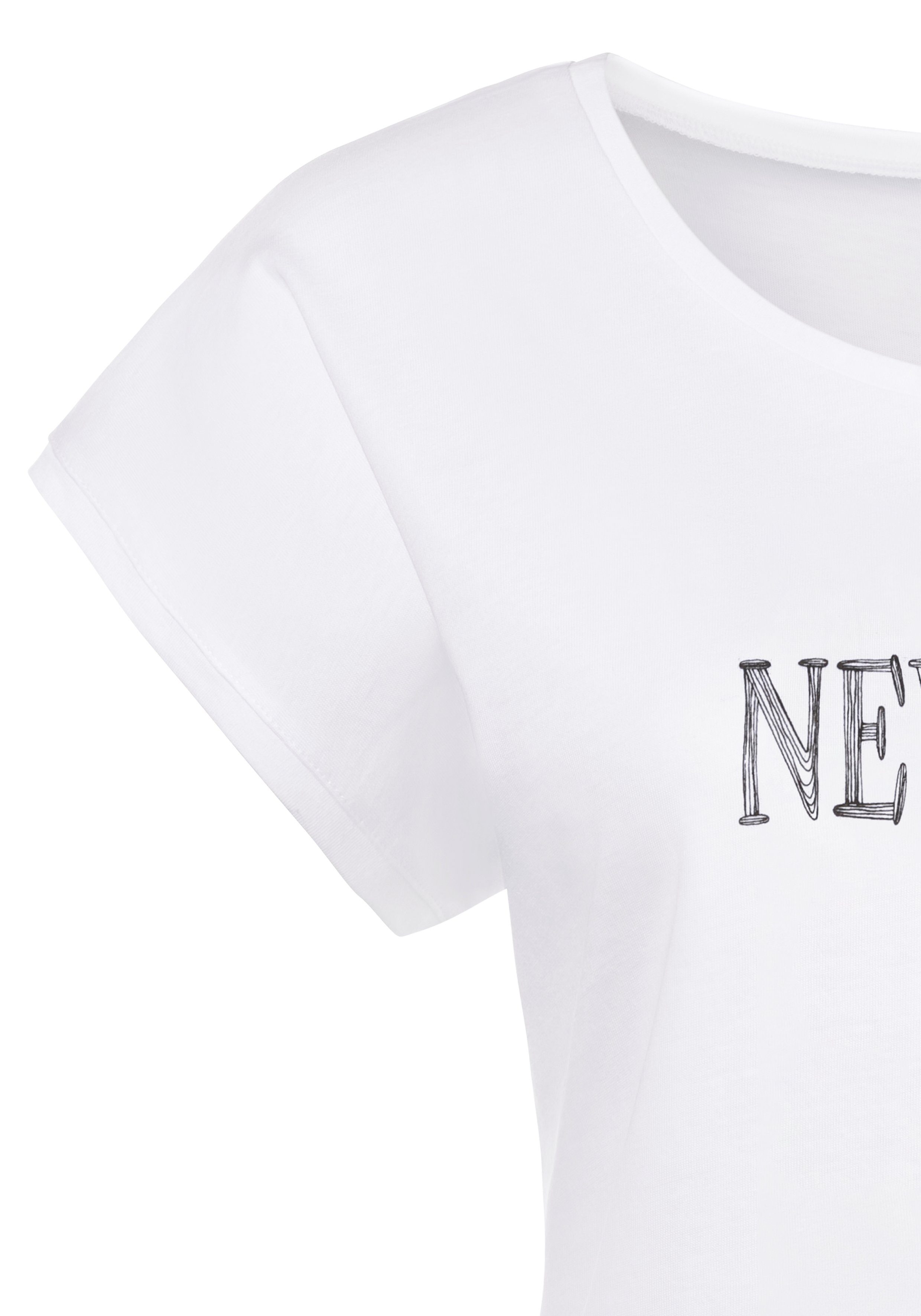 Vivance T-shirt met een modieuze print voor (Set van 2)