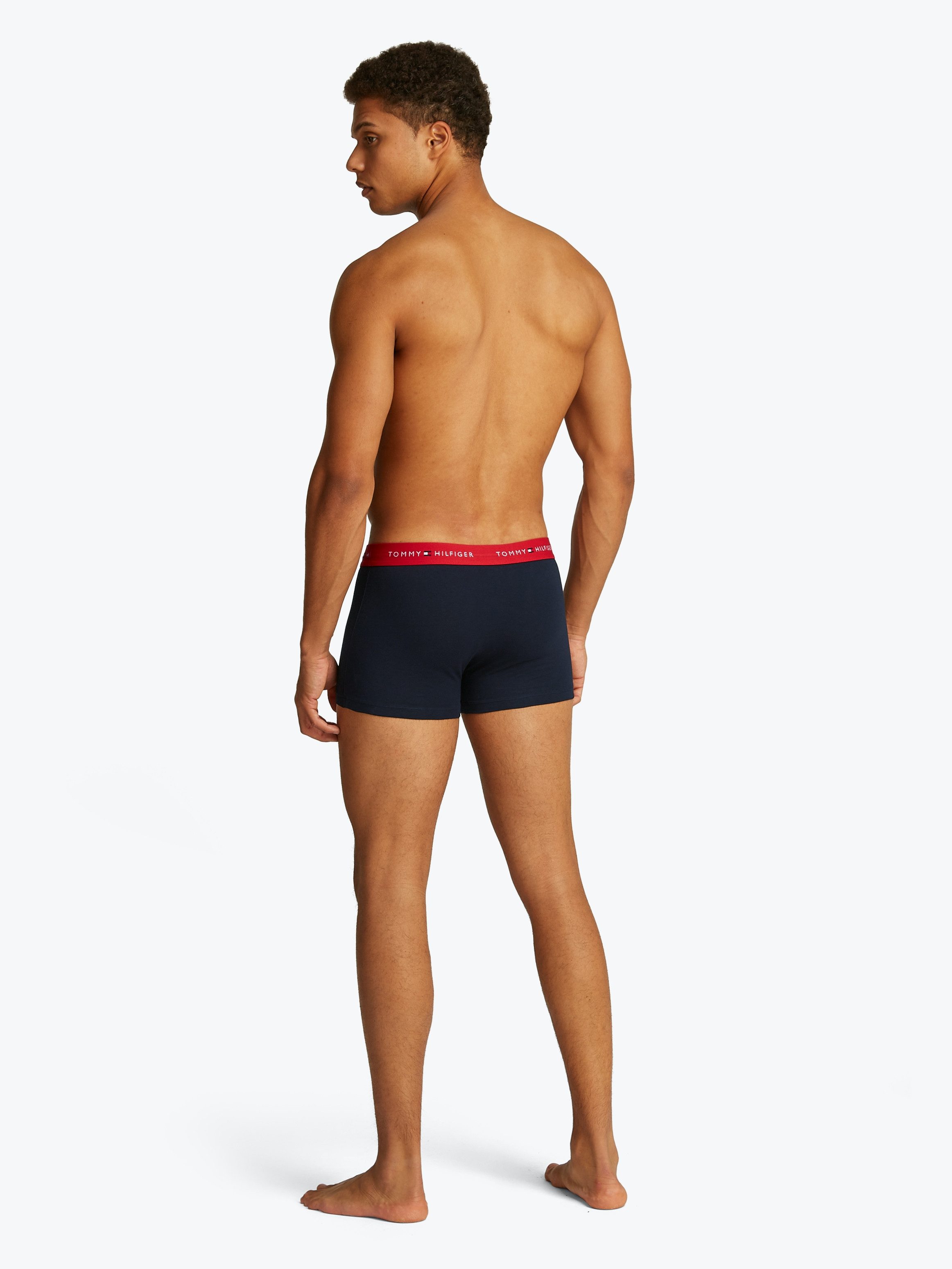 Tommy Hilfiger Underwear Boxershort 3P WB TRUNK met contrasterende logo-band (3 stuks)