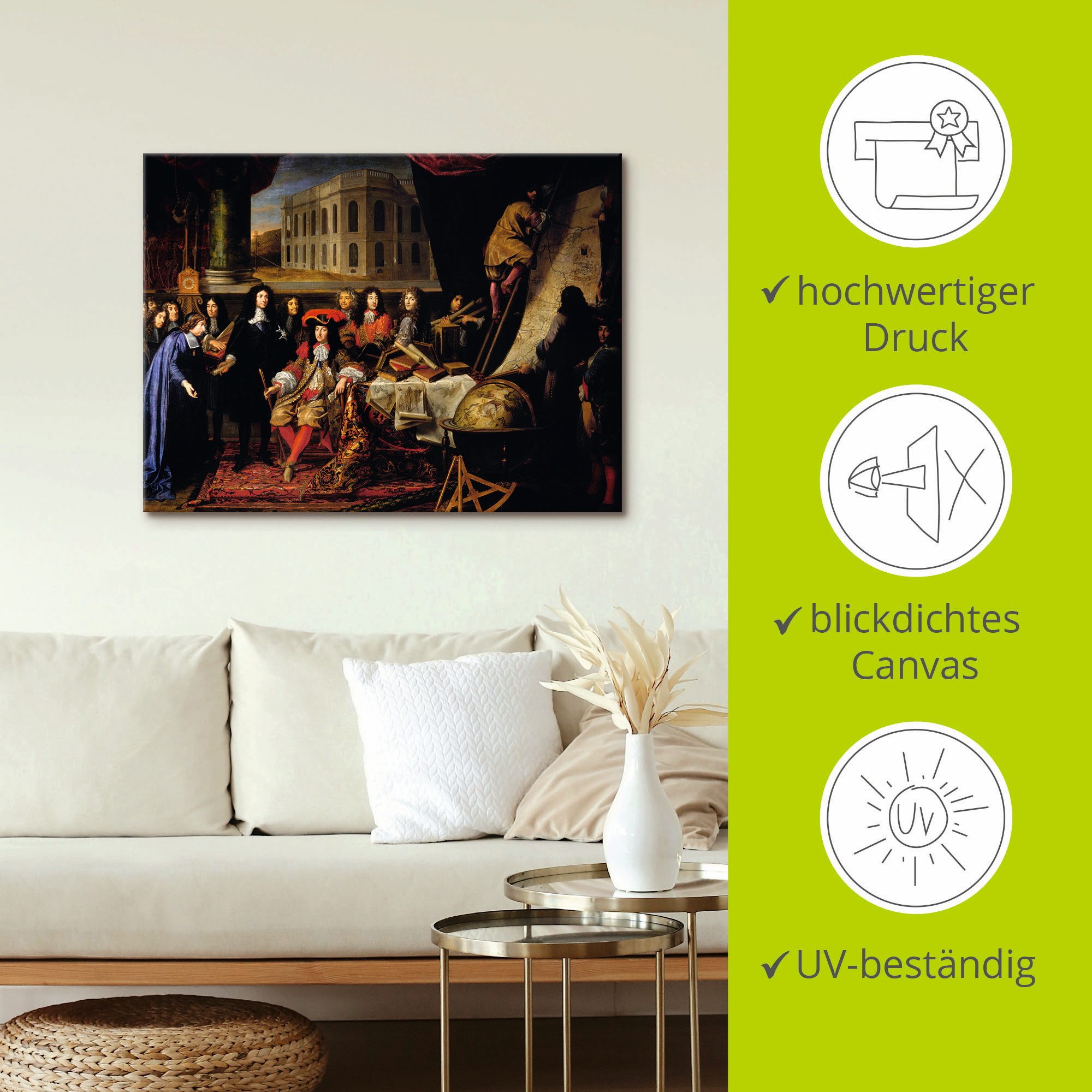 Artland Artprint op linnen Lodewijk XIV., omstreeks 1670