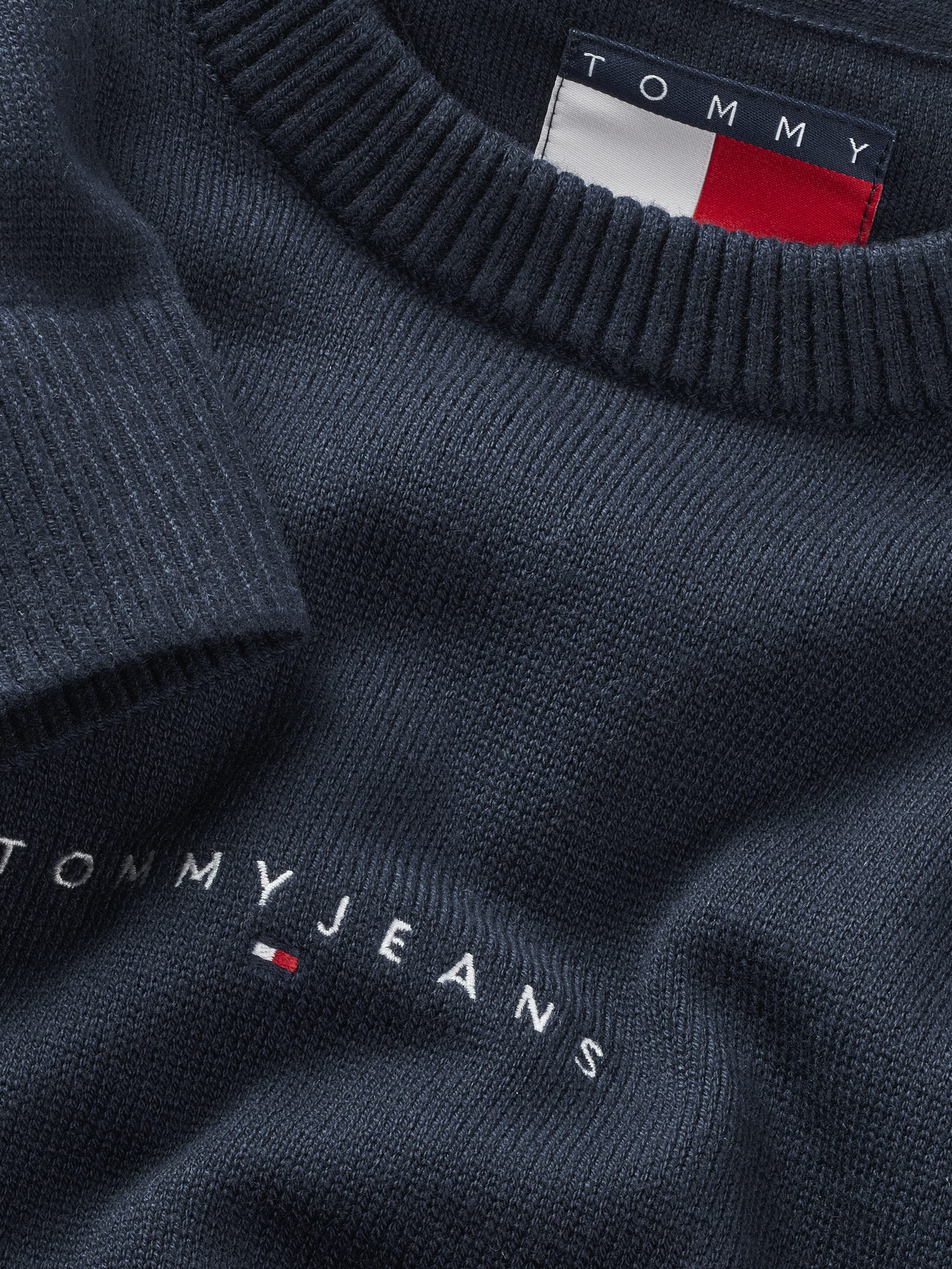 TOMMY JEANS Gebreide trui TJM LINEAR SMALL CHEST SWEATER