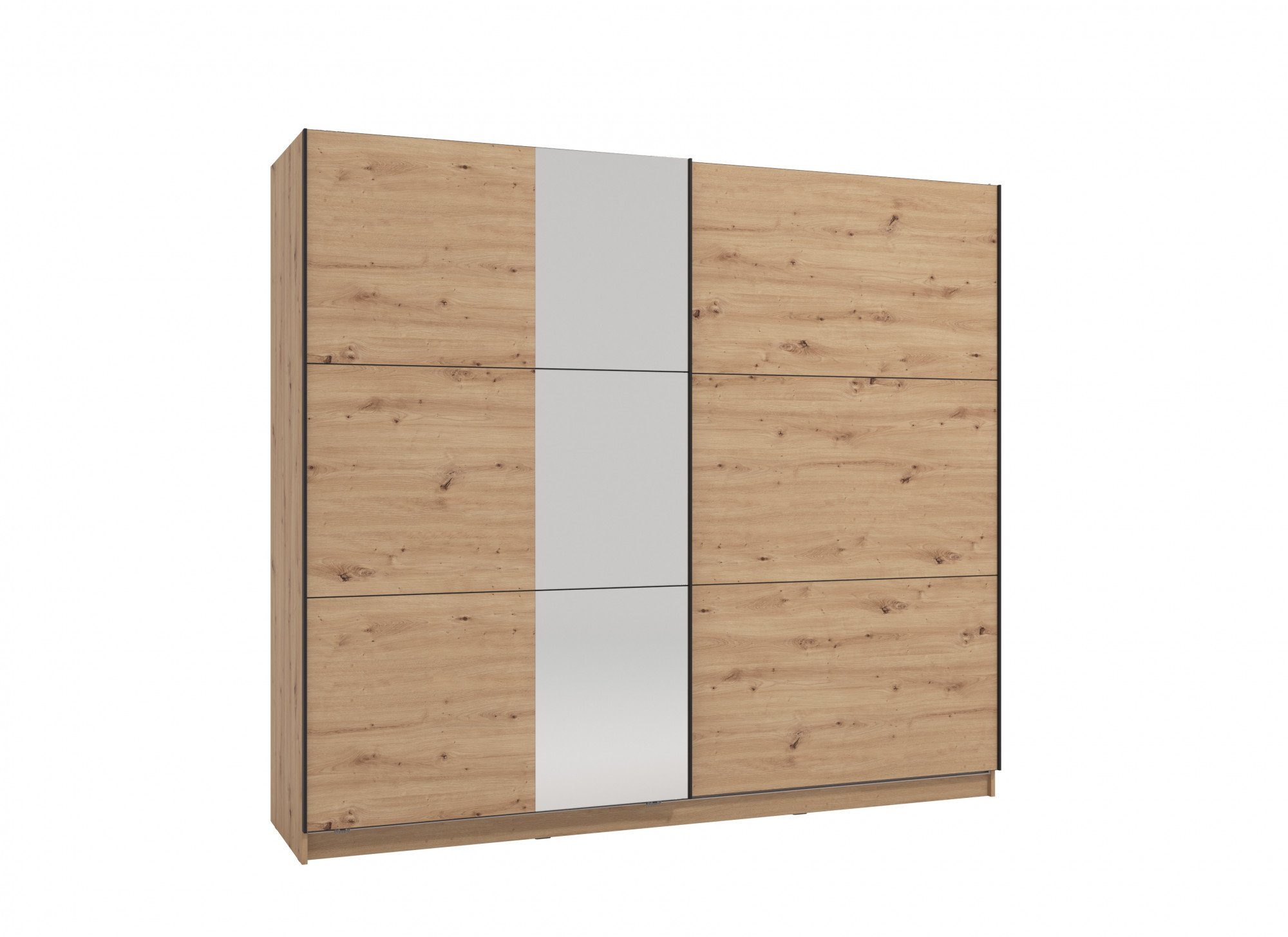 INOSIGN Zweefdeurkast Sierra kledingkast met spiegel linnenkast garderobe Topseller INCLUSIEF interne indeling, FSC®-gecertificeerd, OTTOs Choice