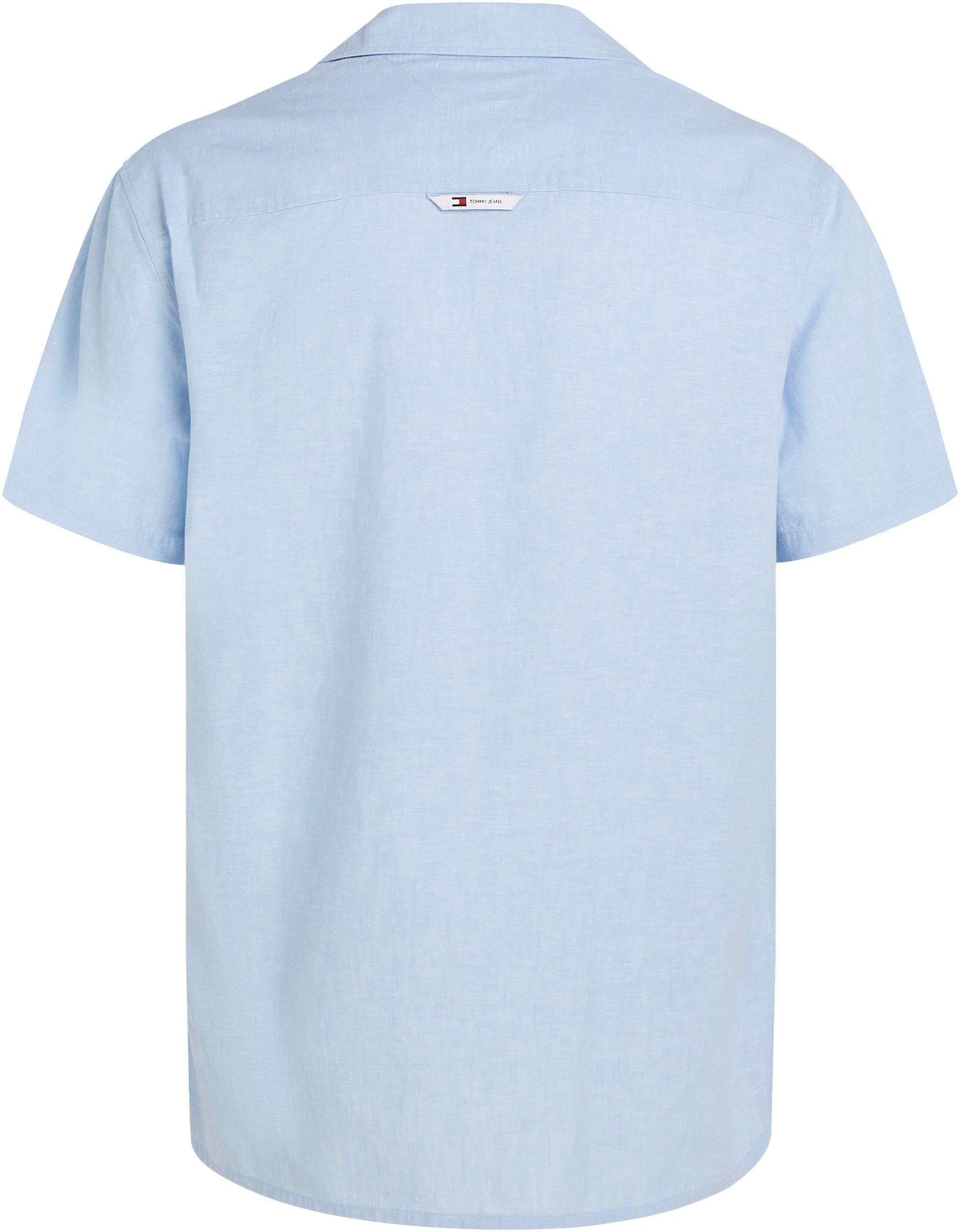 Tommy Jeans Plus Overhemd met korte mouwen TJM LINEN BLEND CAMP SHIRT EXT