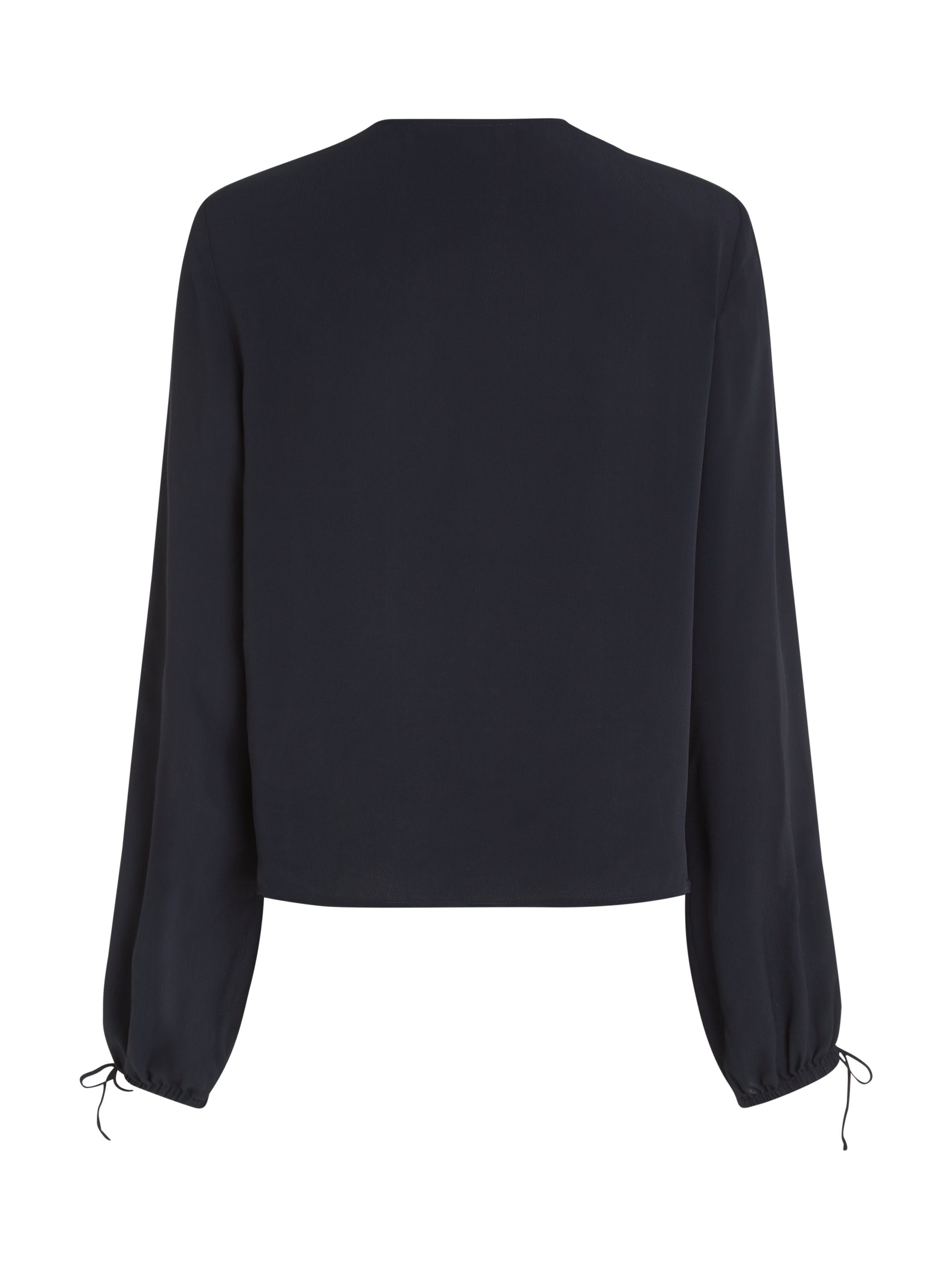 Tommy Hilfiger Crêpe-blouse VISCOSE CREPE SOLID VN BLOUSE