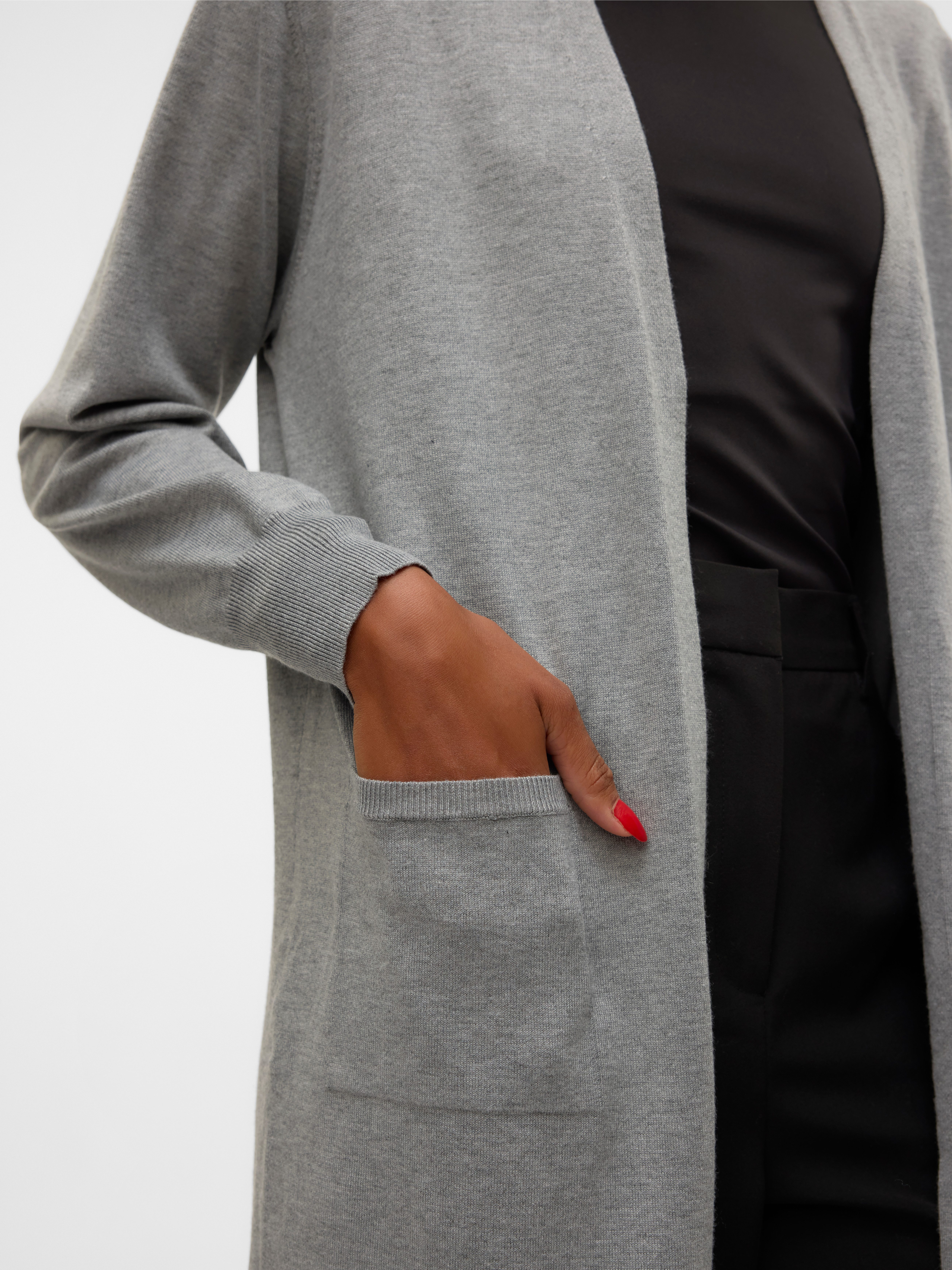 Vero Moda Lang vest VMSILJE LS OPEN CARDIGAN GA NOOS