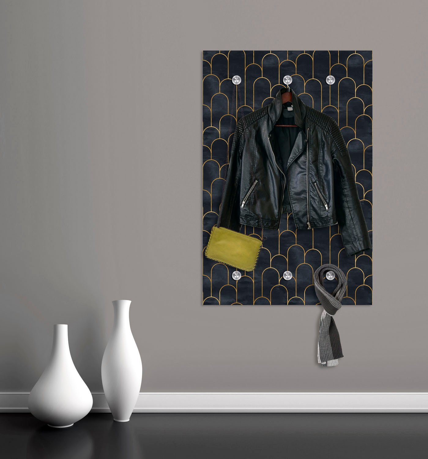 queence Kapstok Boog met 6 haken, 80 x 120 cm