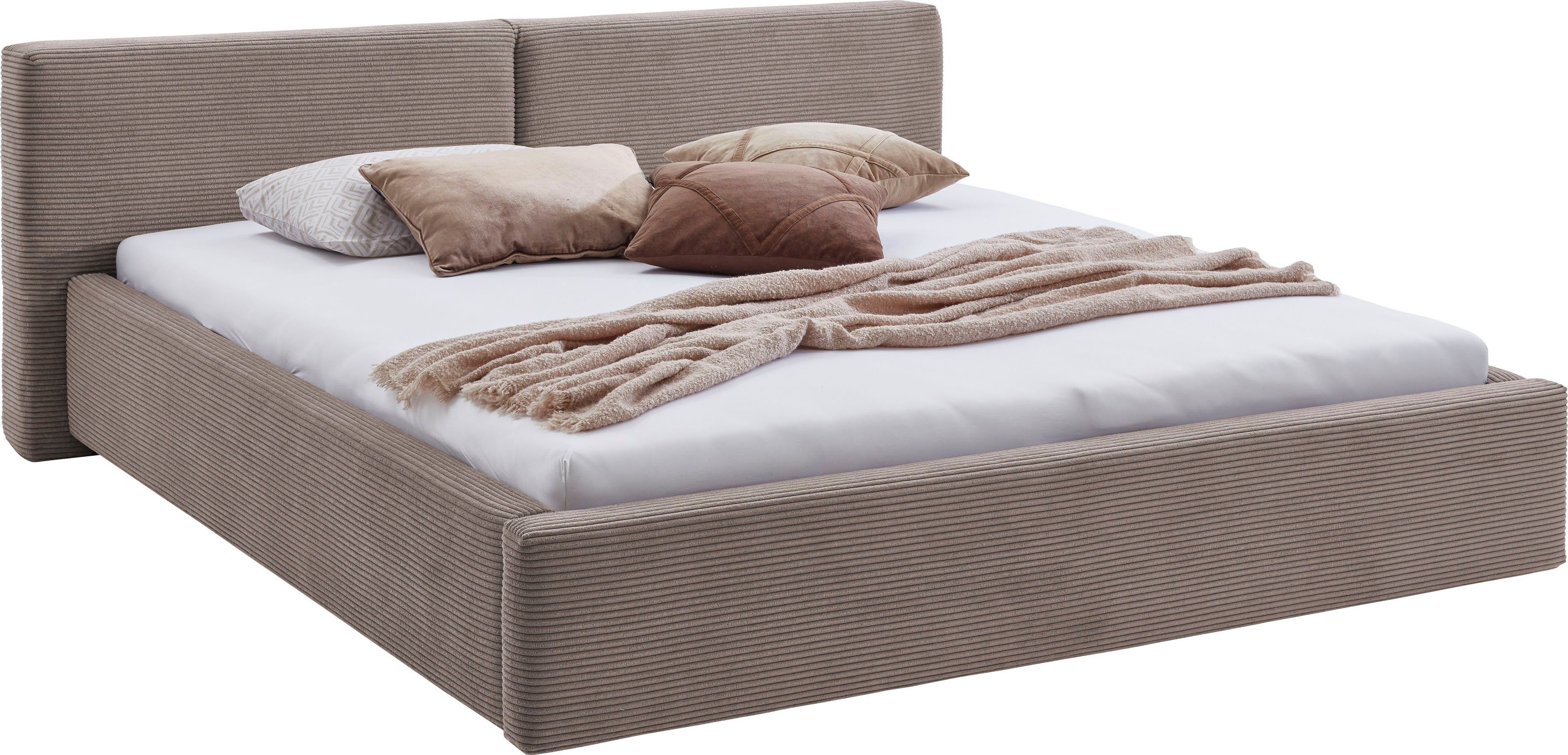 meise.möbel Gestoffeerd bed Cube optioneel met matras en bedlade