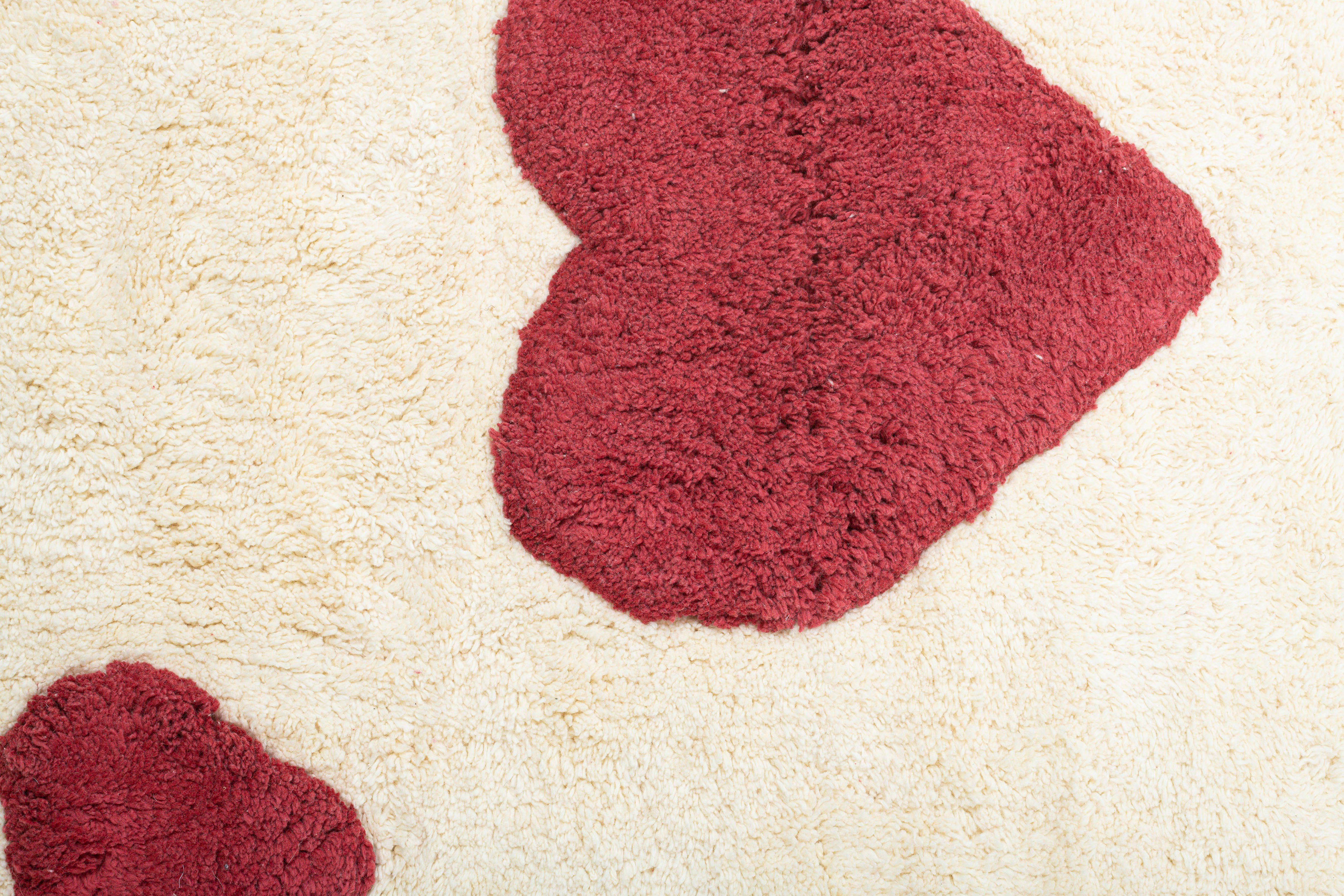 TOM TAILOR HOME Badmat Bings Heart of Bings Badmat, 100% katoen, uni kleuren, harten- en lettersmotief (1 stuk)
