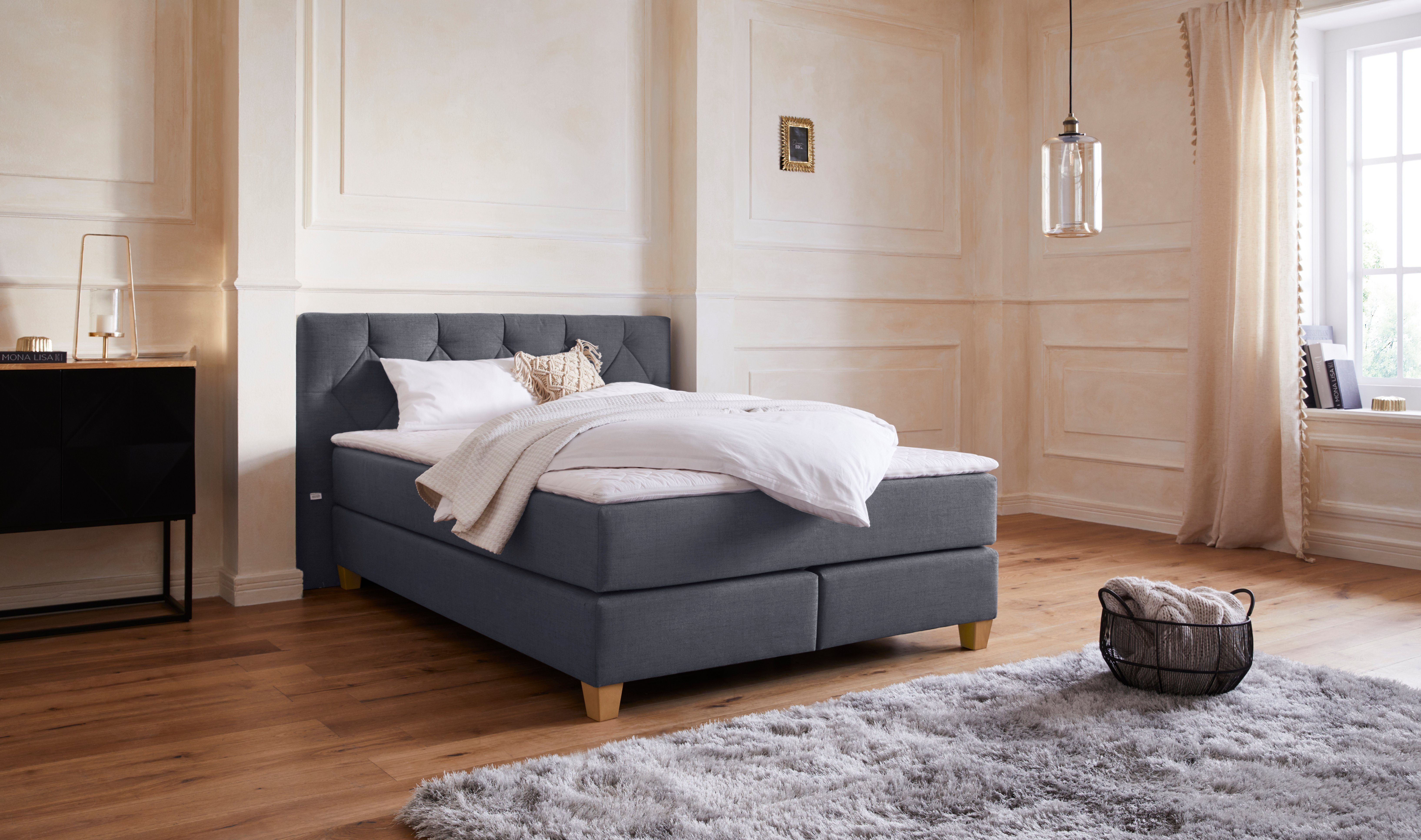 Guido Maria Kretschmer Home&Living Boxspring Harmones in 3 breedten, 3 matrassoorten, hardheid ook te combineren met 1 matras in h2 en 1 matras in h3, incl. topmatras