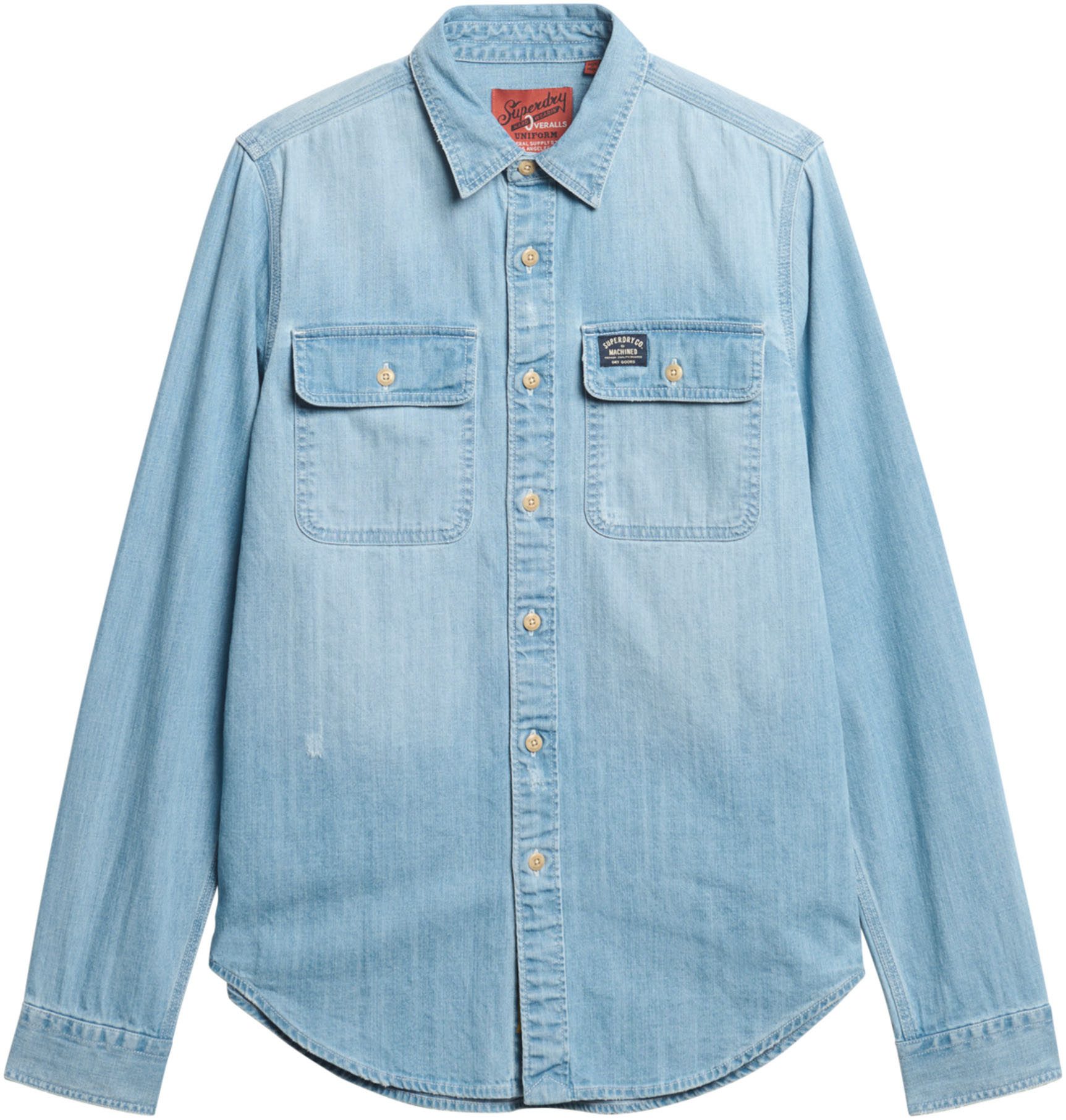 Superdry Overhemd met lange mouwen EMBROIDERED WORKWEAR SHIRT