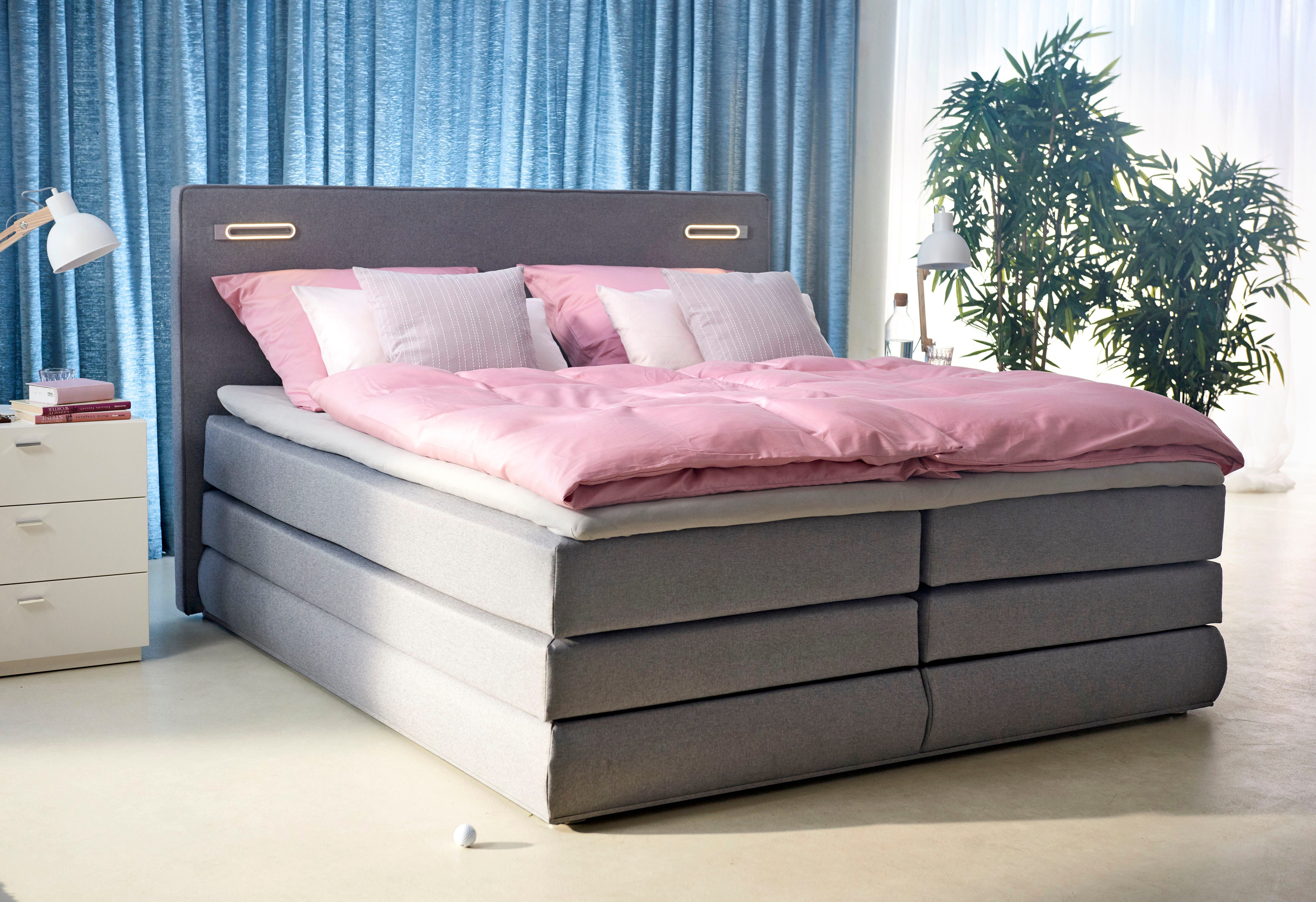 COLLECTION AB Boxspring Ninoni incl. bedlade, topper en optioneel met led-verlichting