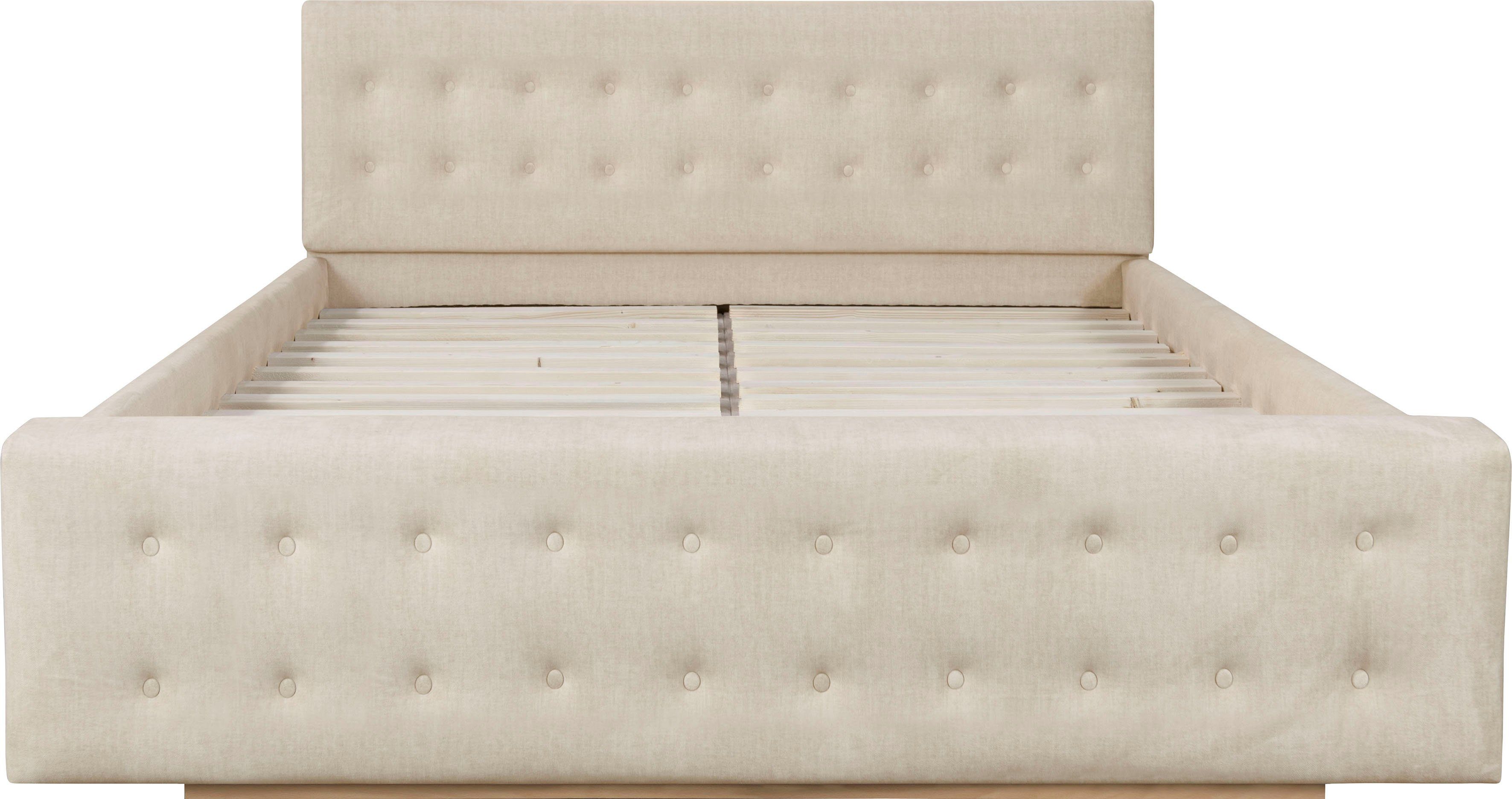 Home affaire Gestoffeerd bed Vaine in 5 breedten, ook in lengte 220 cm, incl. lattenrol