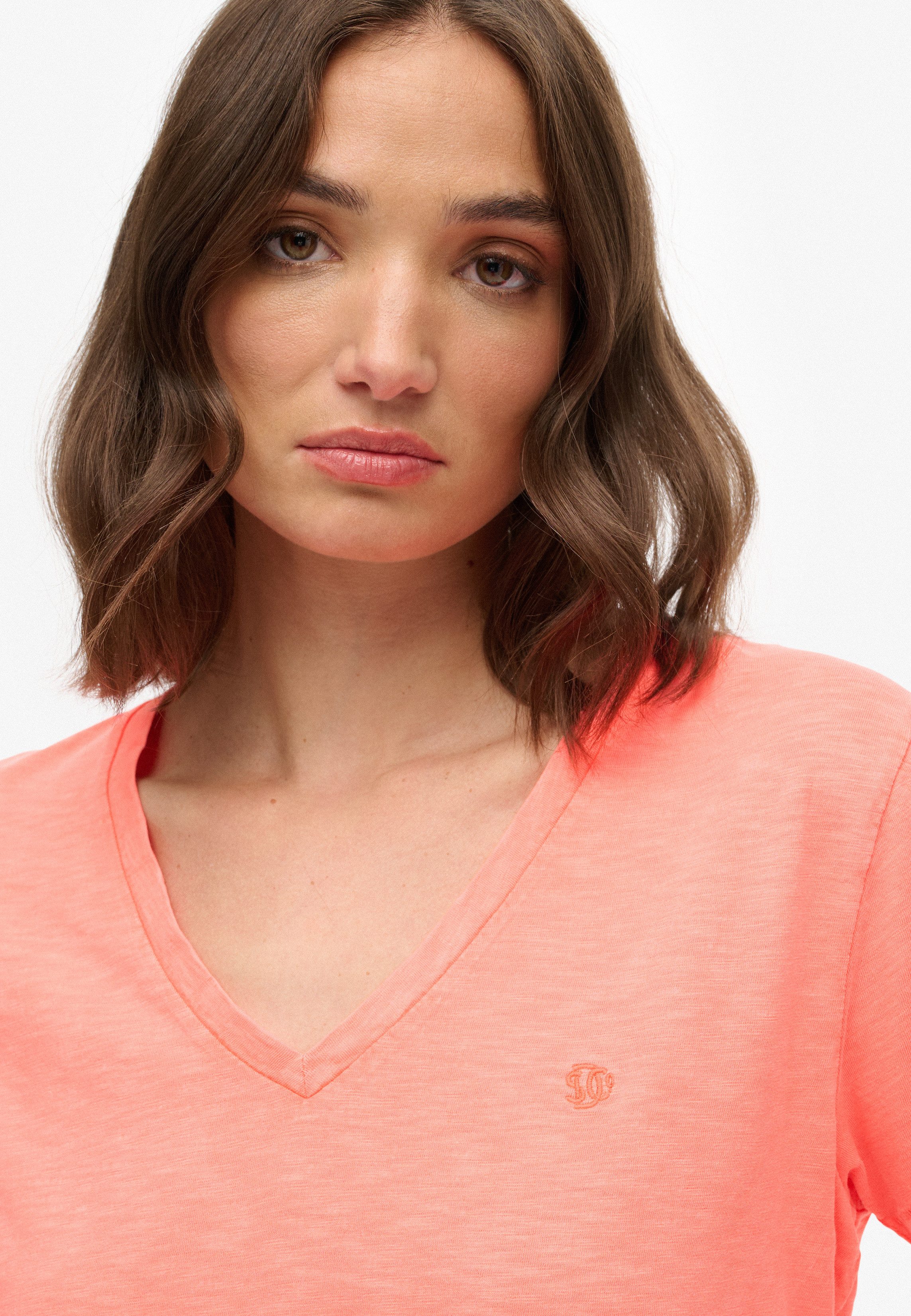 Superdry T-shirt STUDIOS SLUB EMB VEE TEE