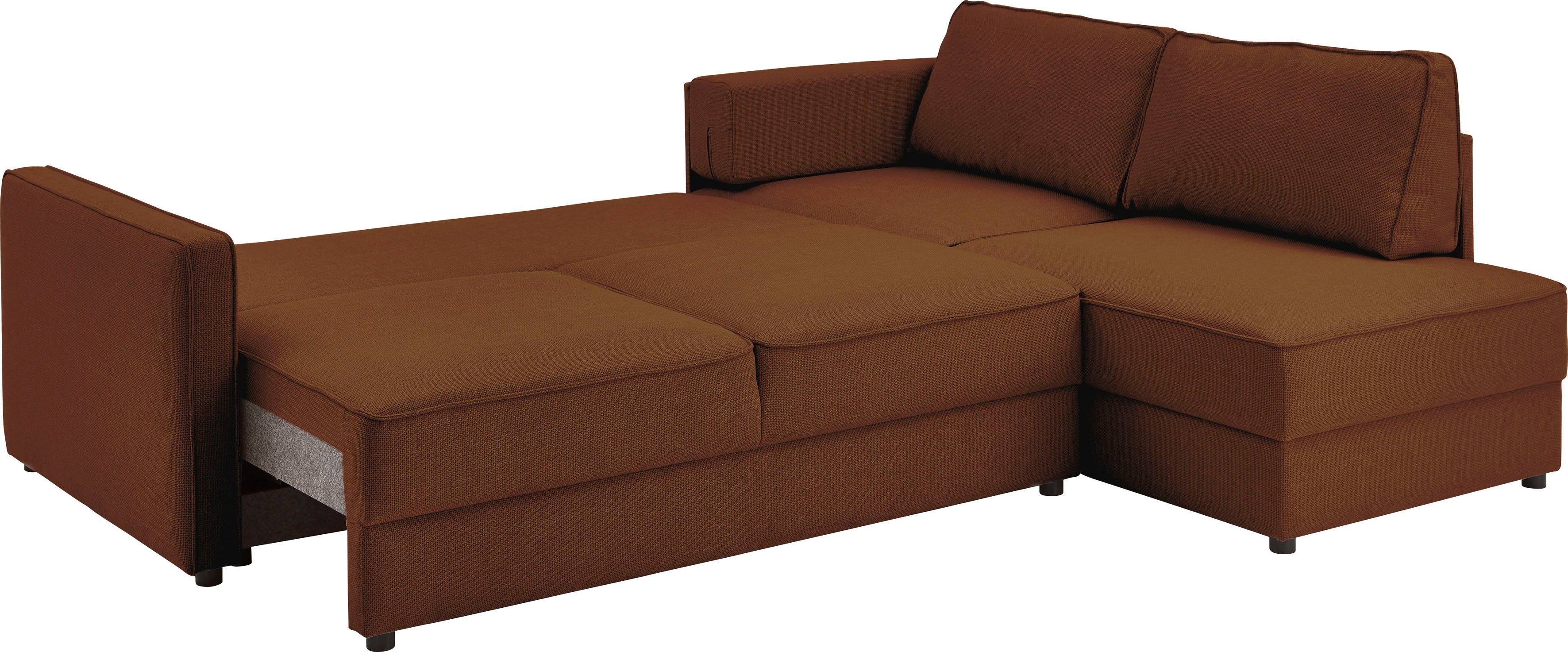 ATLANTIC home collection Slaapbank Chill Hoekbank met slaapfunctie en bedlade