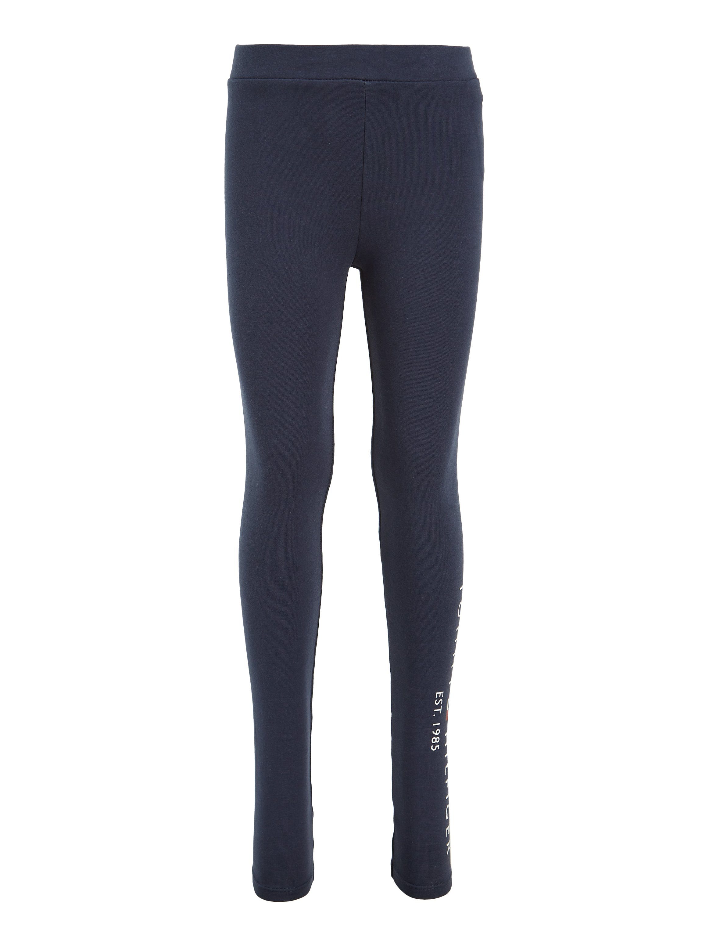 Tommy Hilfiger Legging ESSENTIAL LEGGING met tommy hilfiger logo-opdruk op het linkerbeen