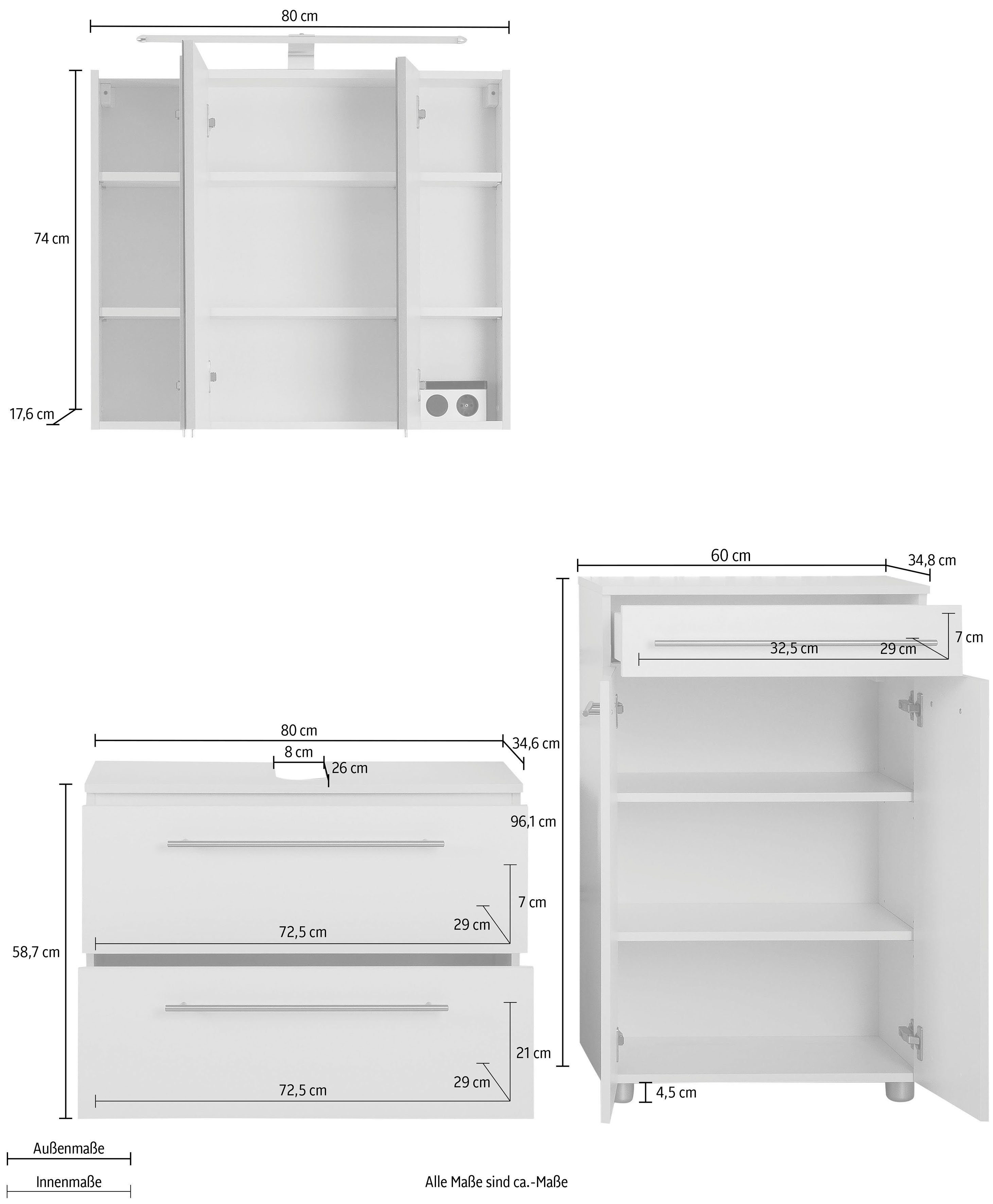OPTIFIT Badkamerserie Bern (3-delig)