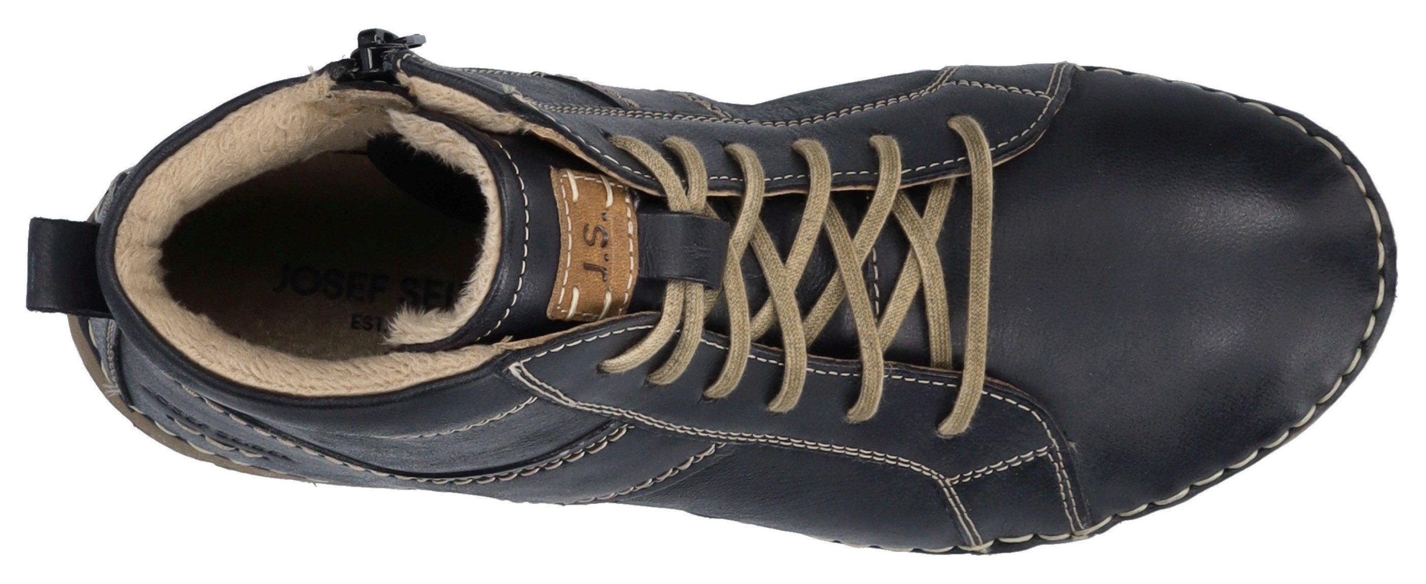 Josef Seibel Veterlaarsjes Felicia 01 Veterschoenen, sneakers, vrijetijdsschoen met modieuze siernaad