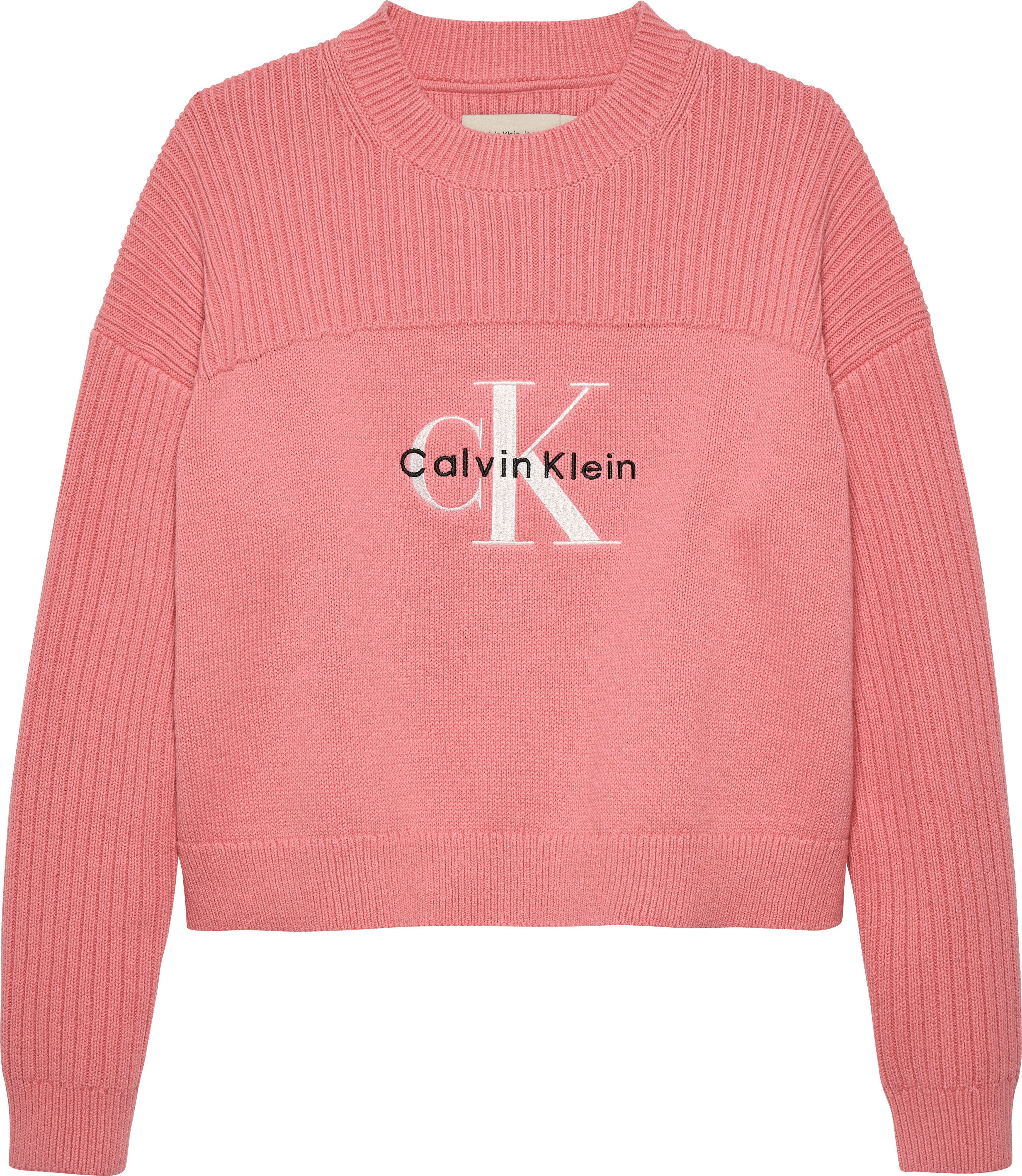 Calvin Klein Gebreide trui MONOLOGO CN SWEATER