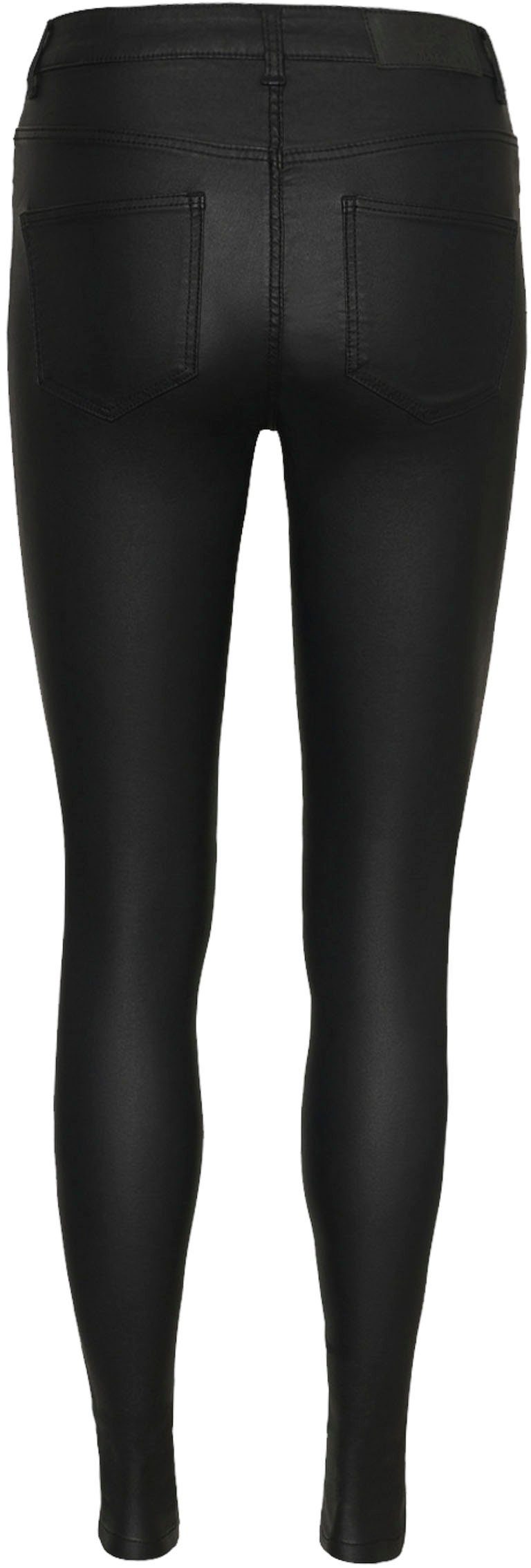 Noisy may Imitatieleren broek NMCALLIE HW SKINNY COATED PANTS NOOS