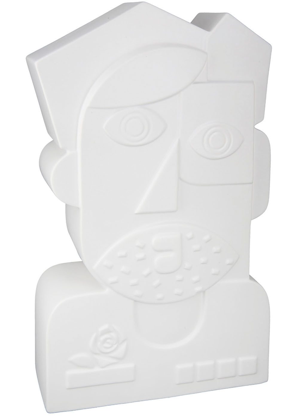 GILDE Tafelvaas Gezichtsvase Picasso, van keramiek, hoogte ca. 41 cm (1 stuk)