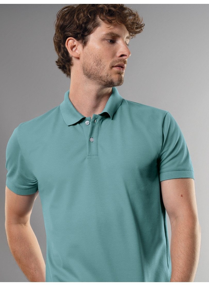 Trigema Poloshirt  slim fit poloshirt van DELUXE-piqué (1-delig)