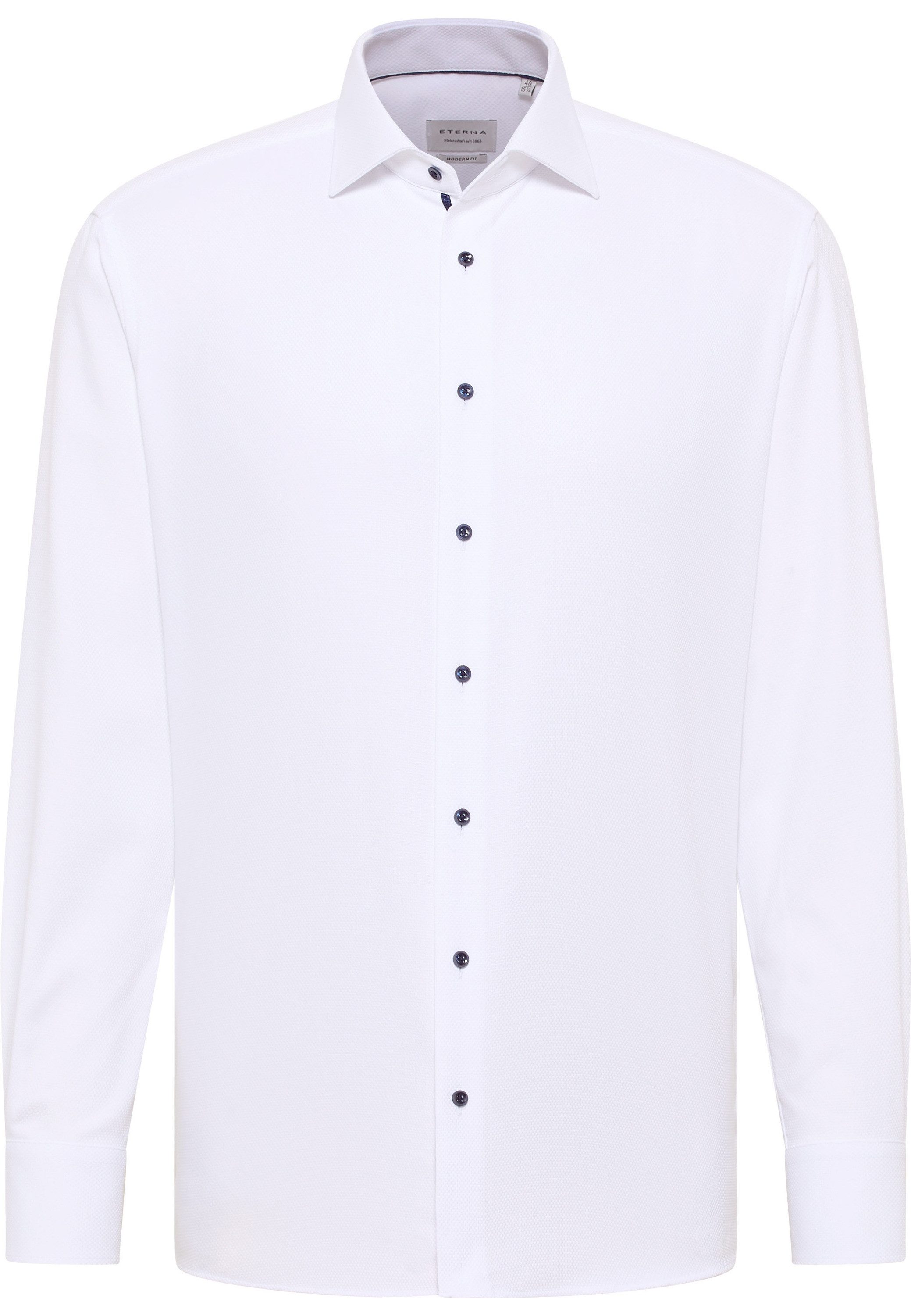 Eterna Overhemd met lange mouwen MODERN FIT NON IRON (strijkvrij)