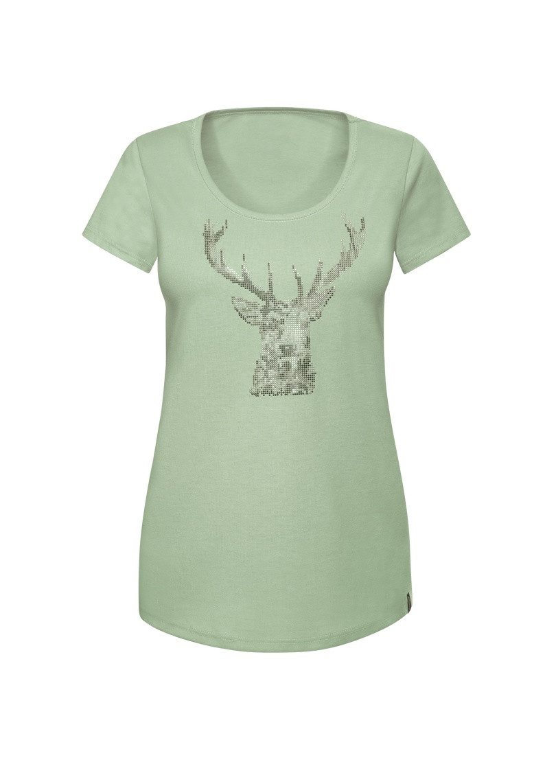 Trigema T-shirt TRIGEMA T-shirt glitteredelhert (1-delig)