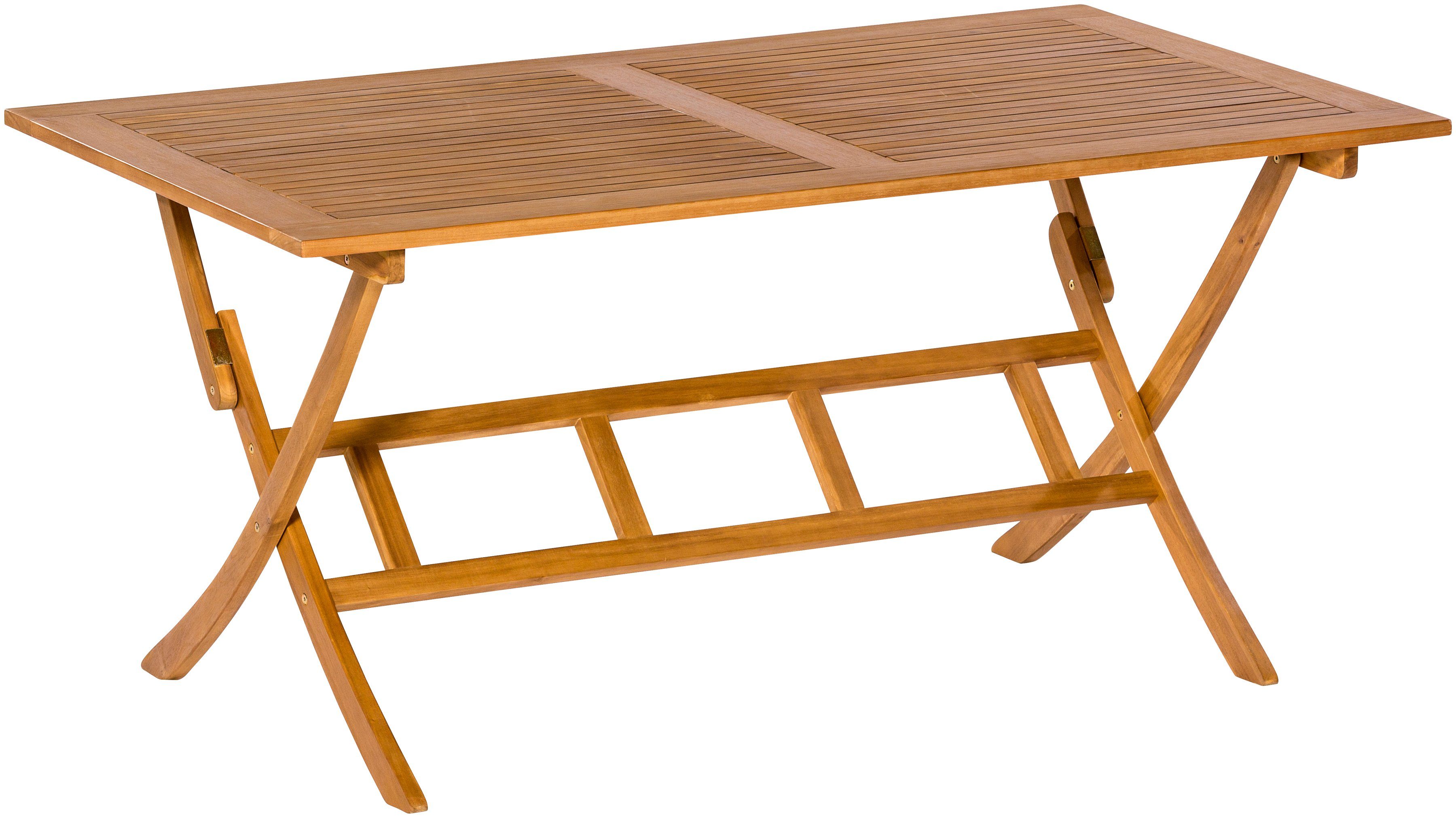 MERXX Tuintafel tuintafels maat 90 cm x 74 cm x 160 cm bruin
