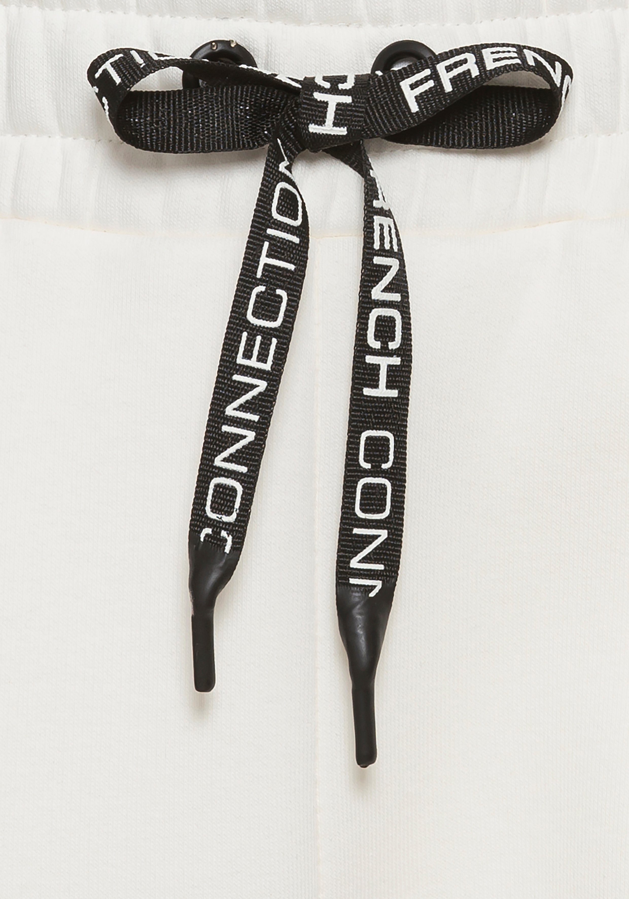French Connection Sweatbroek met zij contraststrepen en logo-print