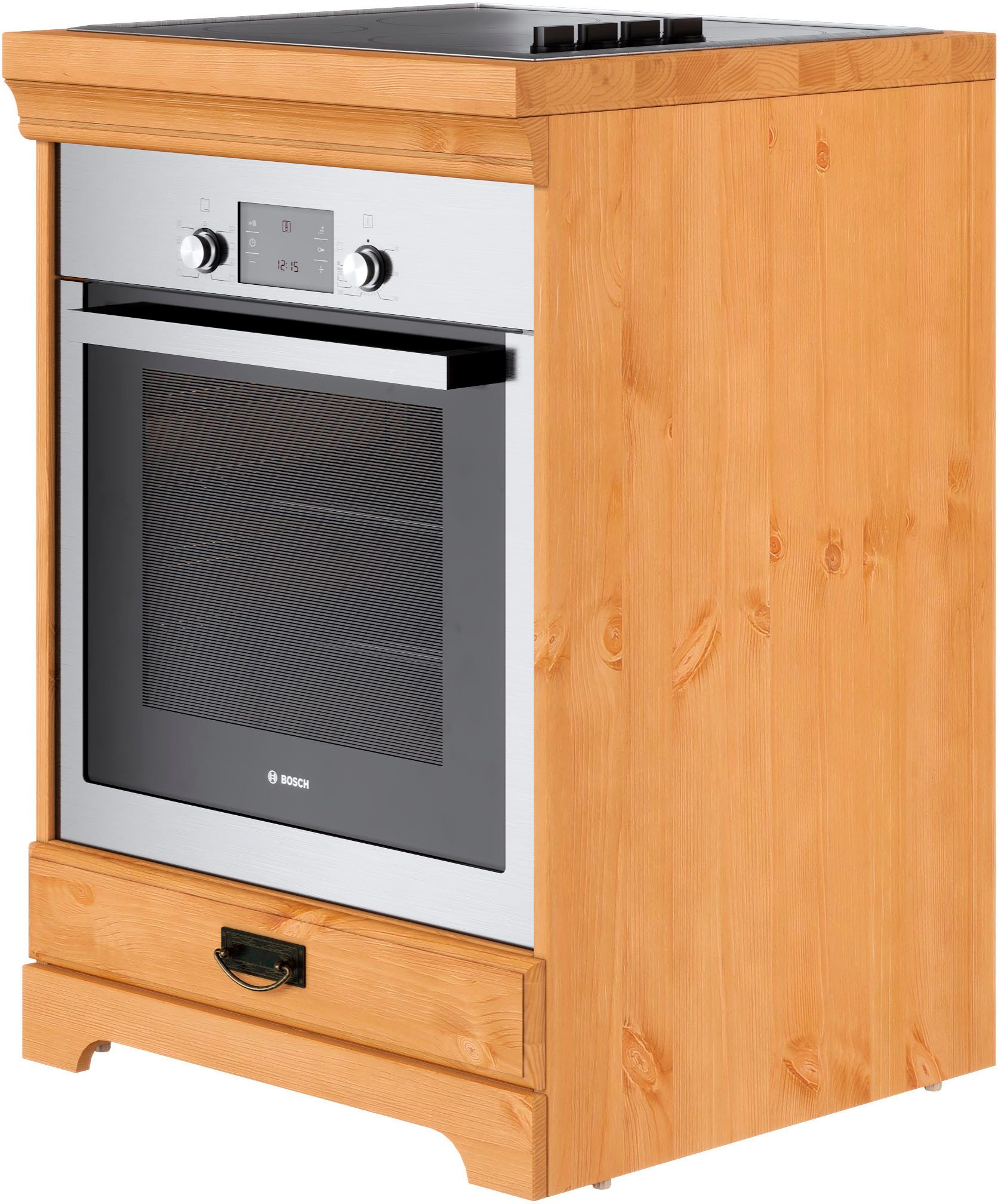 Home affaire Ombouwkast voor oven Rügen Breedte 60 cm, massief grenen, nismaat fornuis B/D/H 56,7/54,2/60,5 cm