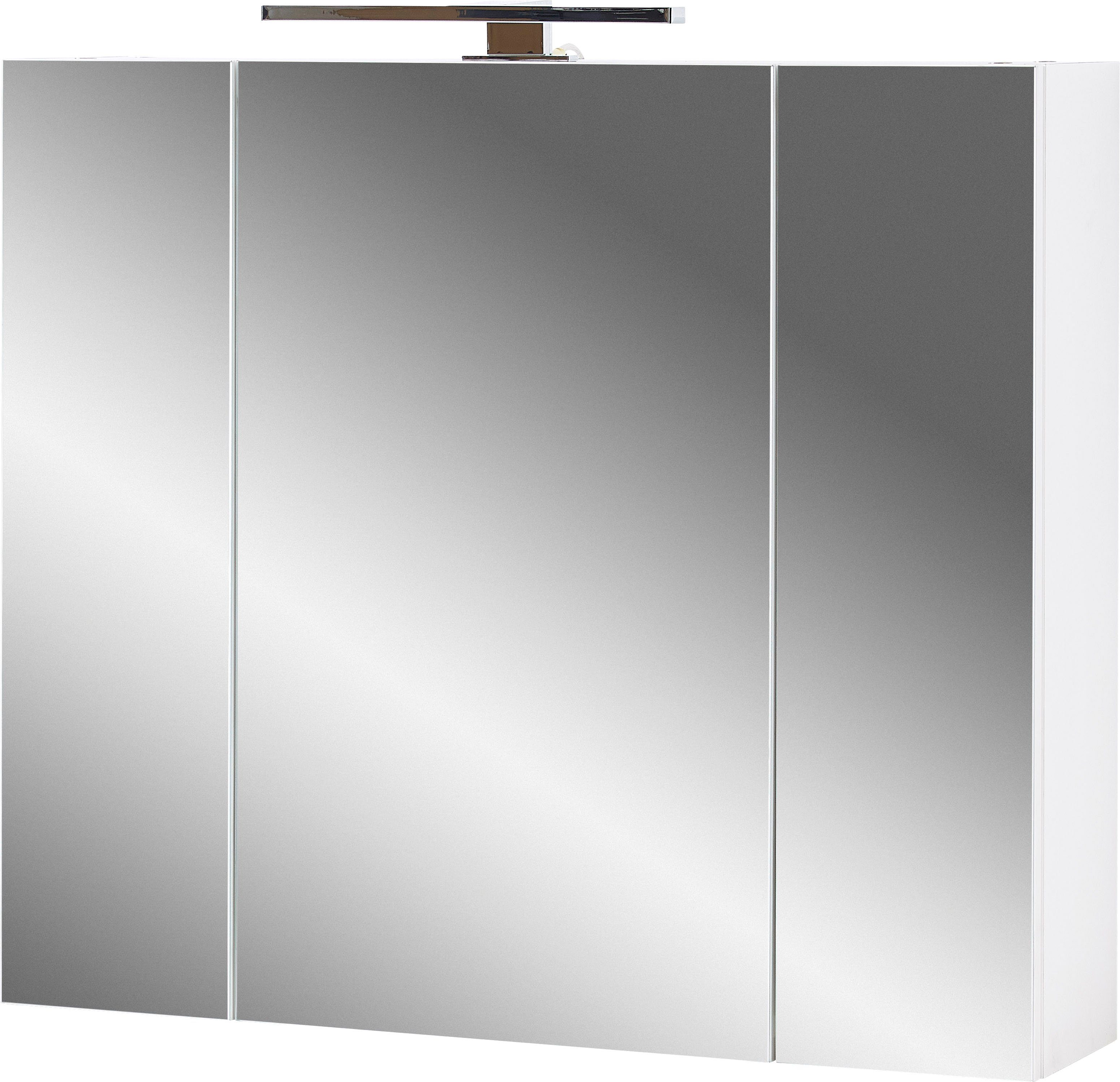 GERMANIA Badkamerserie Torrance Wastafelonderkast, spiegelkast met verlichting, hoge kast (3-delig)