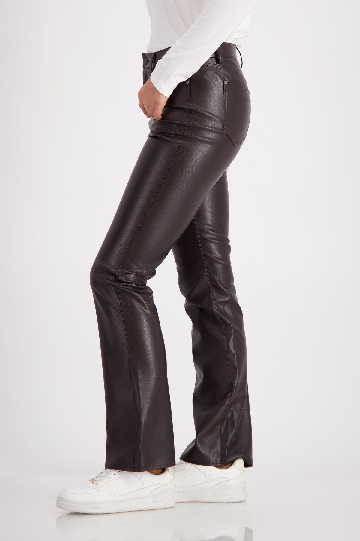 Monari Imitatieleren broek