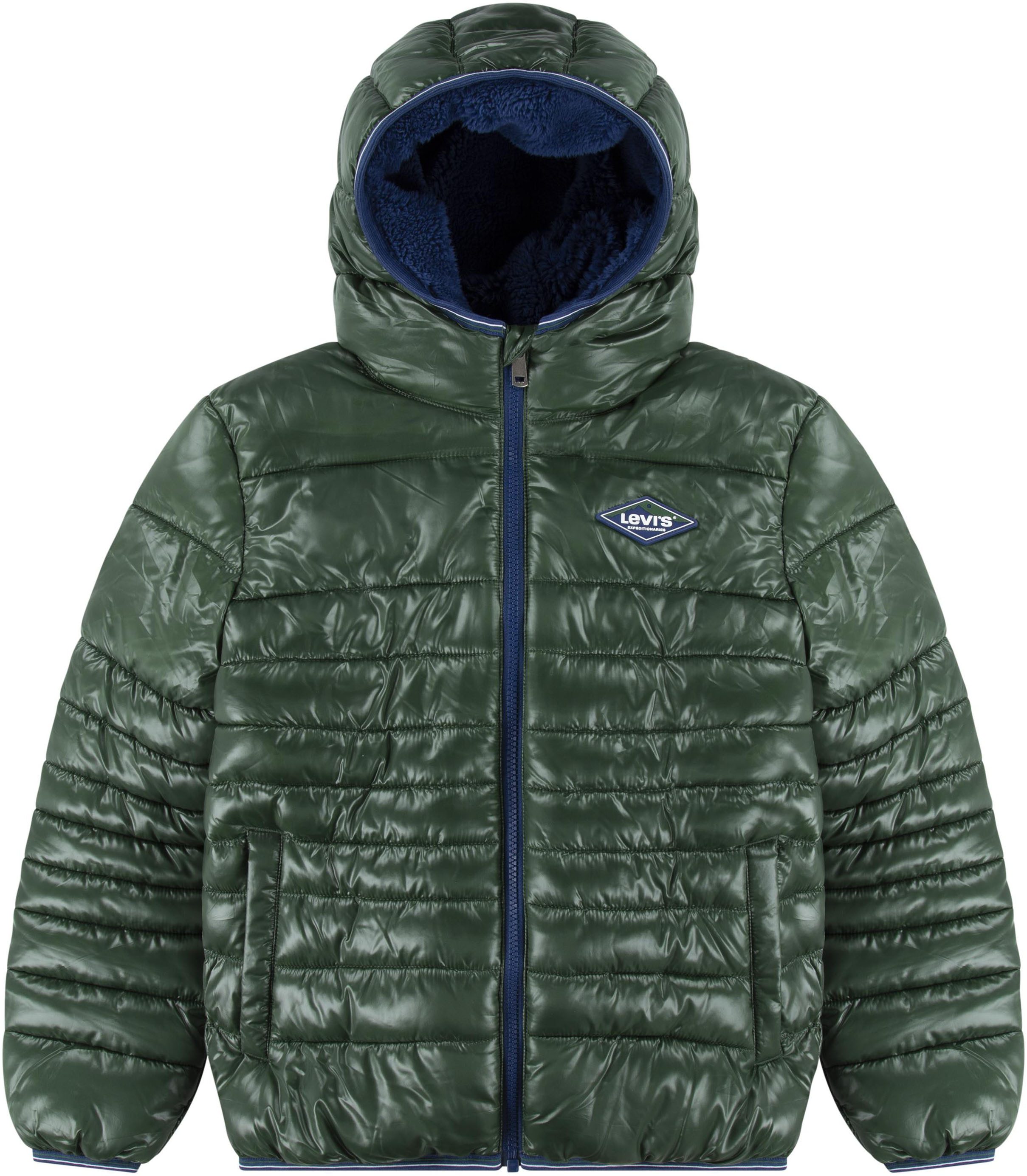 Levi's Kidswear Gewatteerde jas SHERPA LINED MDWT PUFFER JACKET jongens winterjassen maat 14 (164) groen