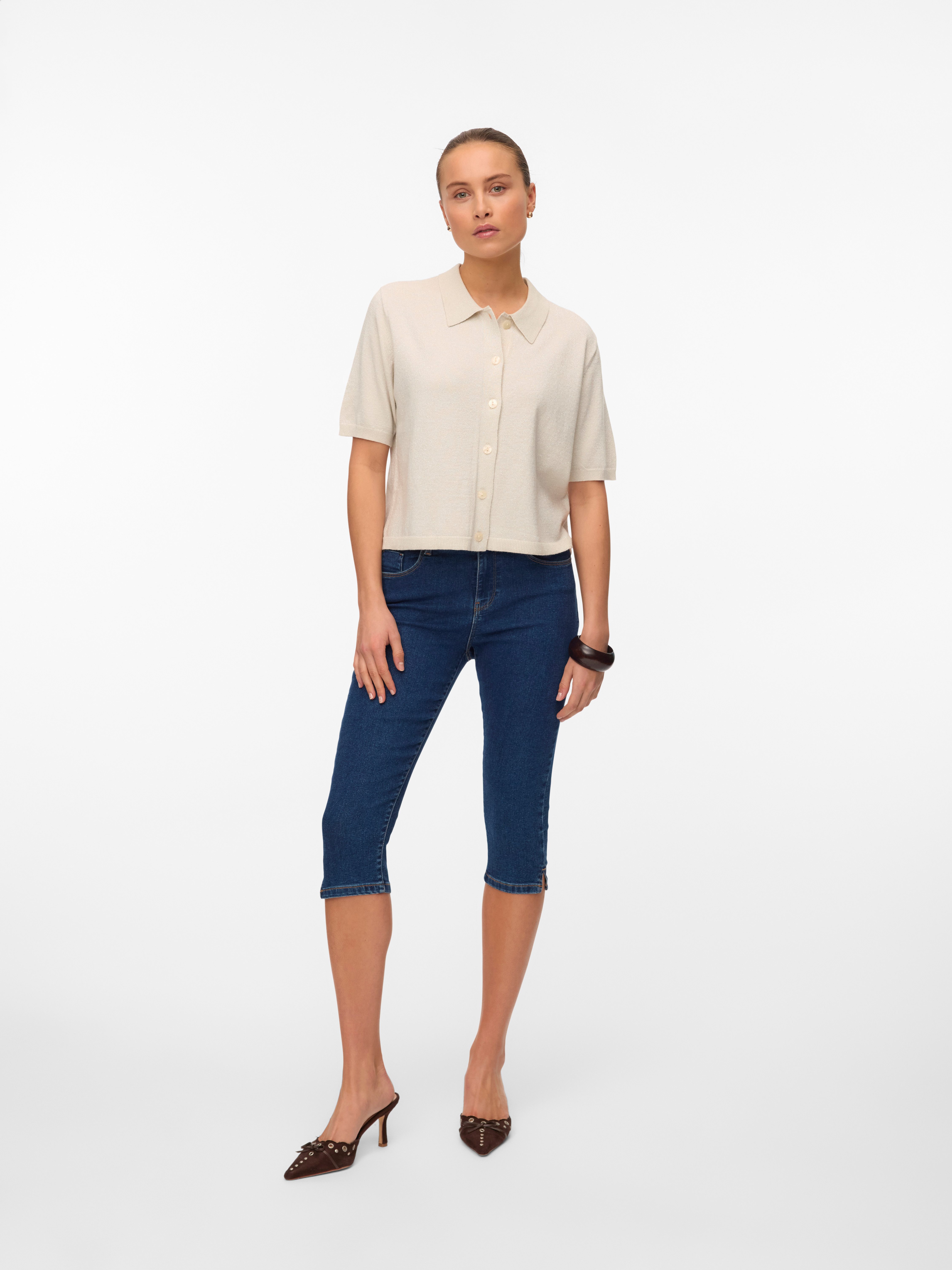 Vero Moda Capri jeans VMELLY MR KNICKERS DNM MIX NOOS