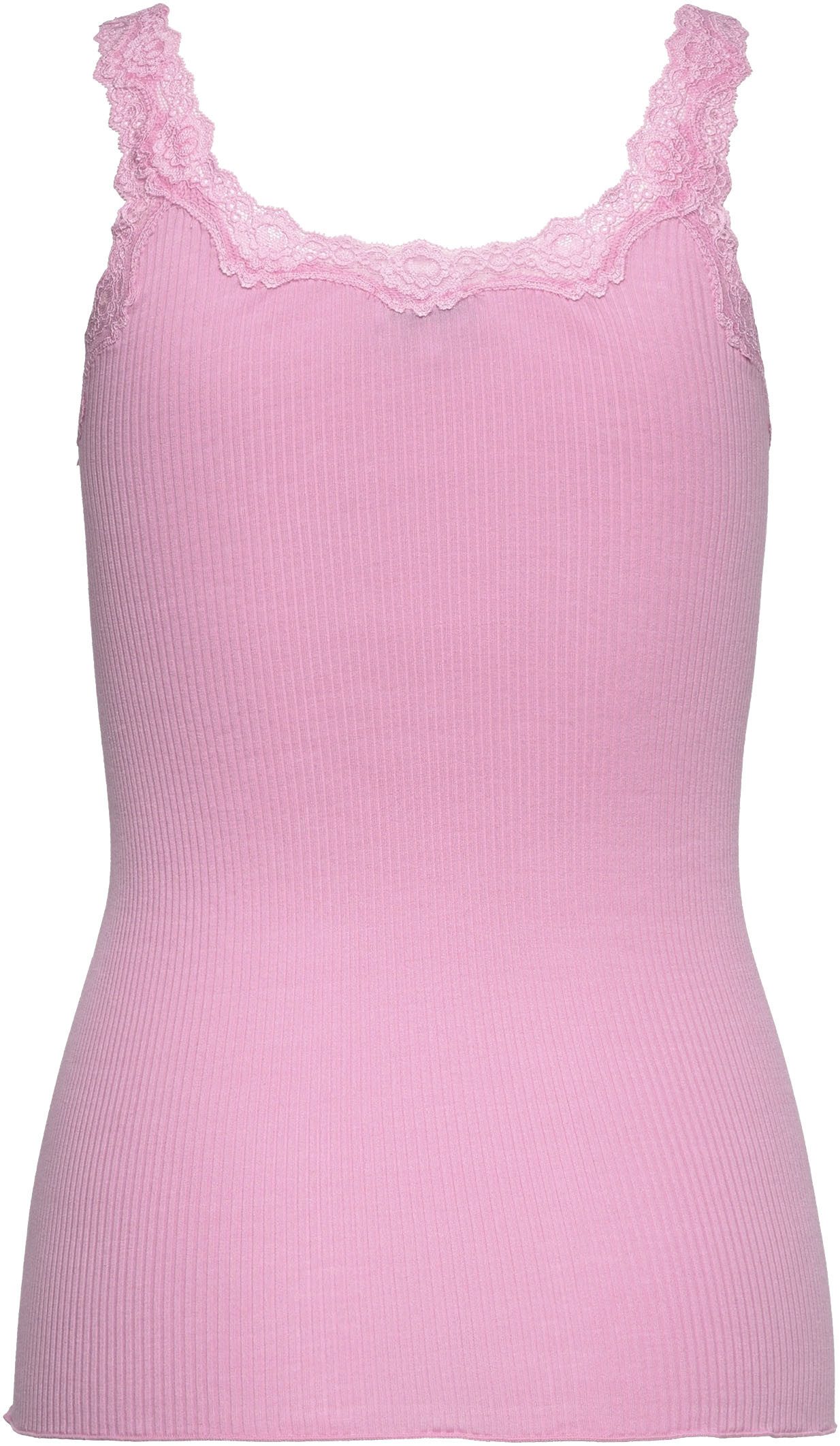 rosemunde Tanktop Babette Silk Top prachtige, omgekeerde vintage kanten afwerking