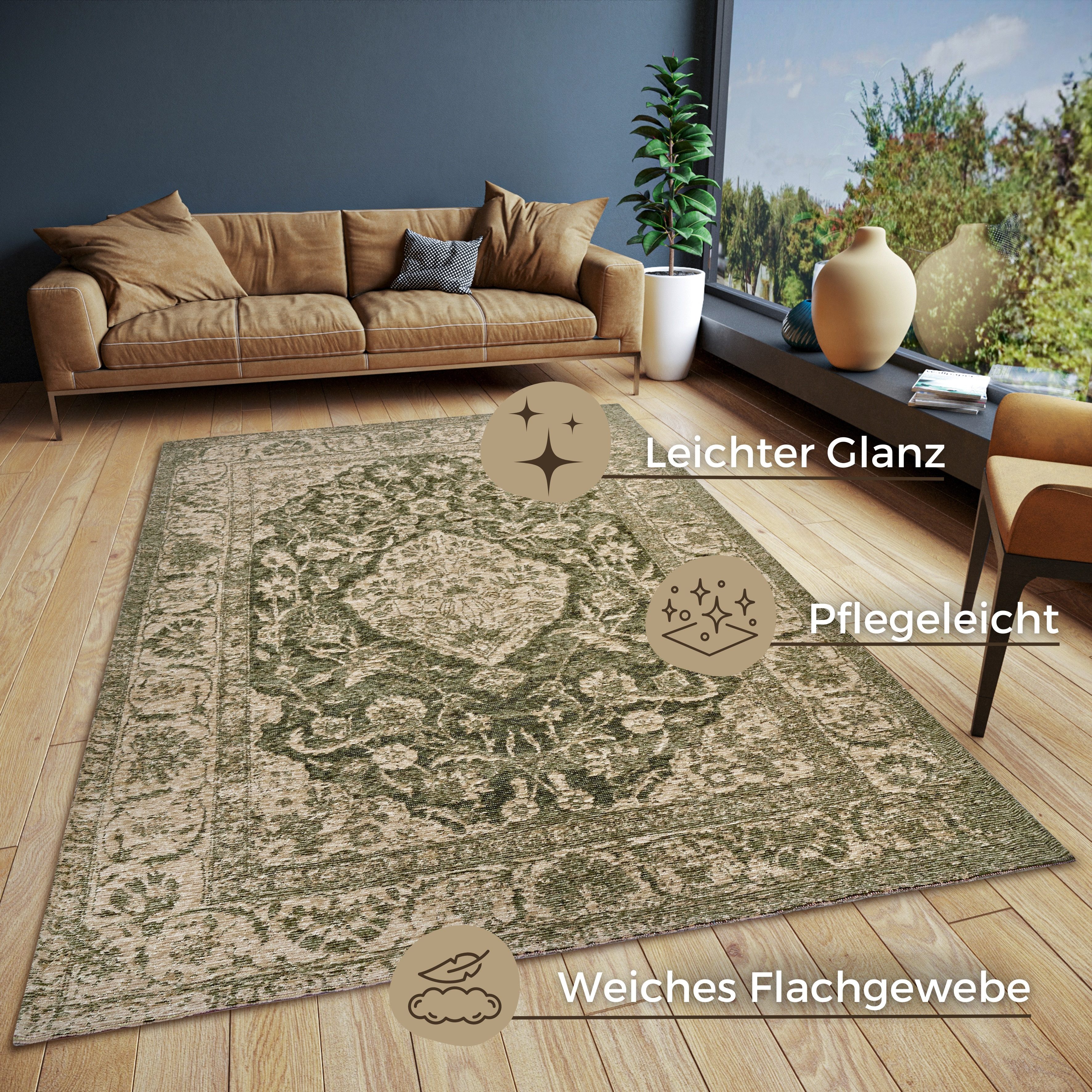 HANSE Home Vloerkleed Mahat slijtbestendig, onderhoudsvriendelijk, robuust, antislip