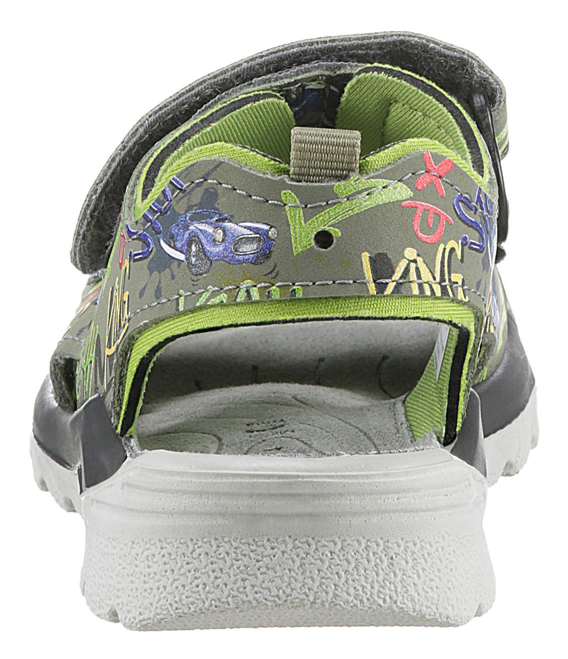 Ricosta Sandalen WAVE WMS: middel , zomerschoen, klittenbandschoen, sandaal, met coole print