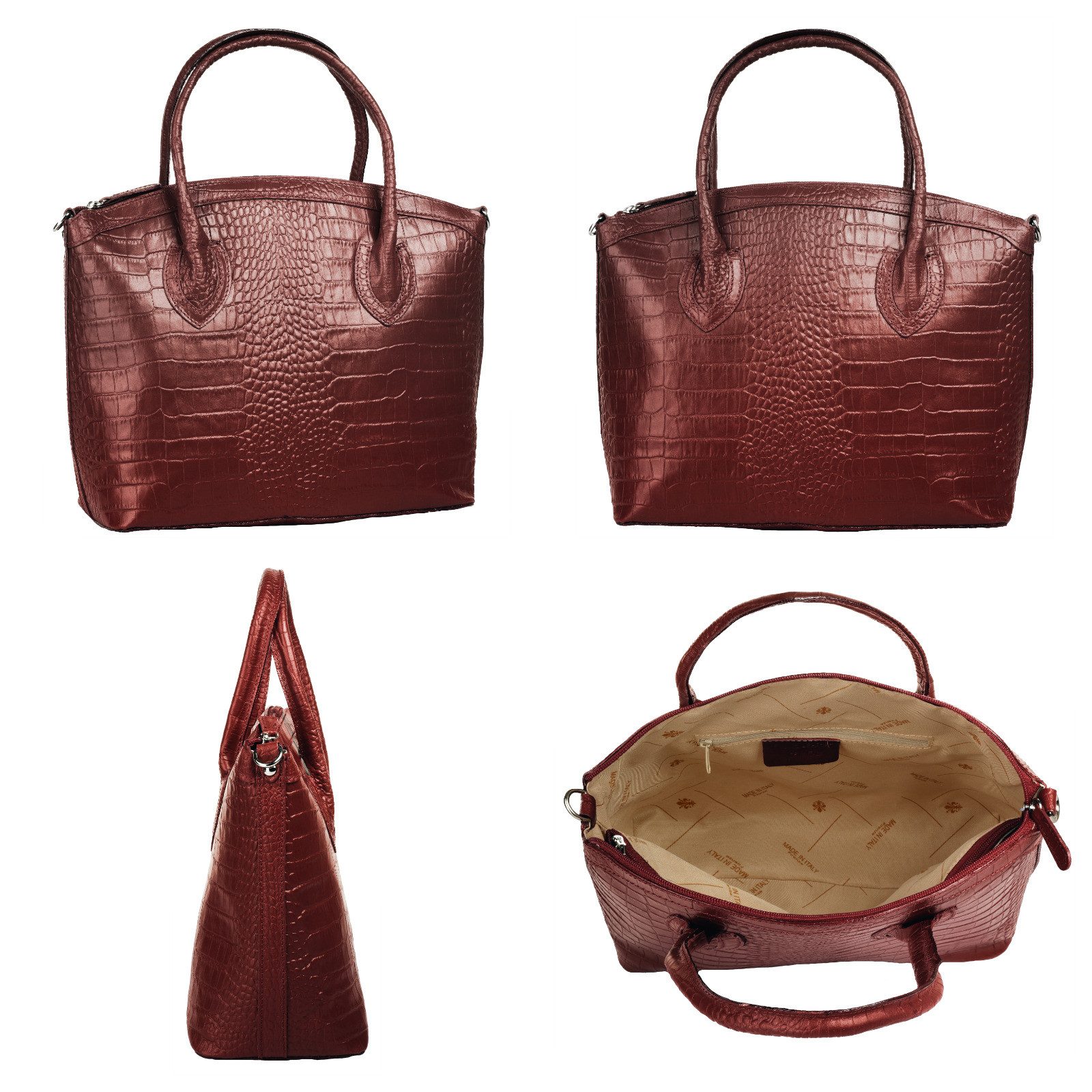 Cluty Tas echt leer, made in italy