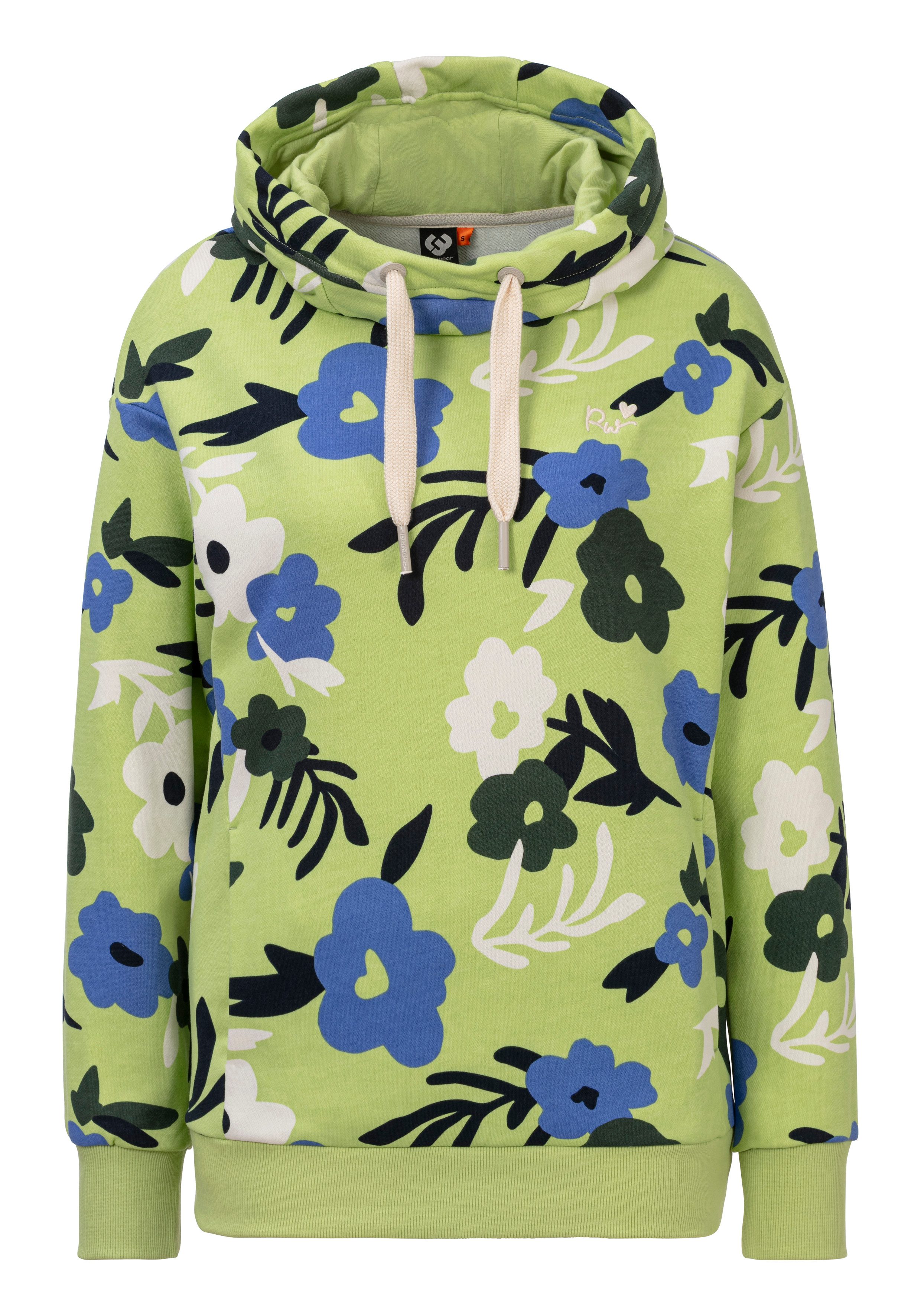 Ragwear Hoodie met bloemetjes all-over print