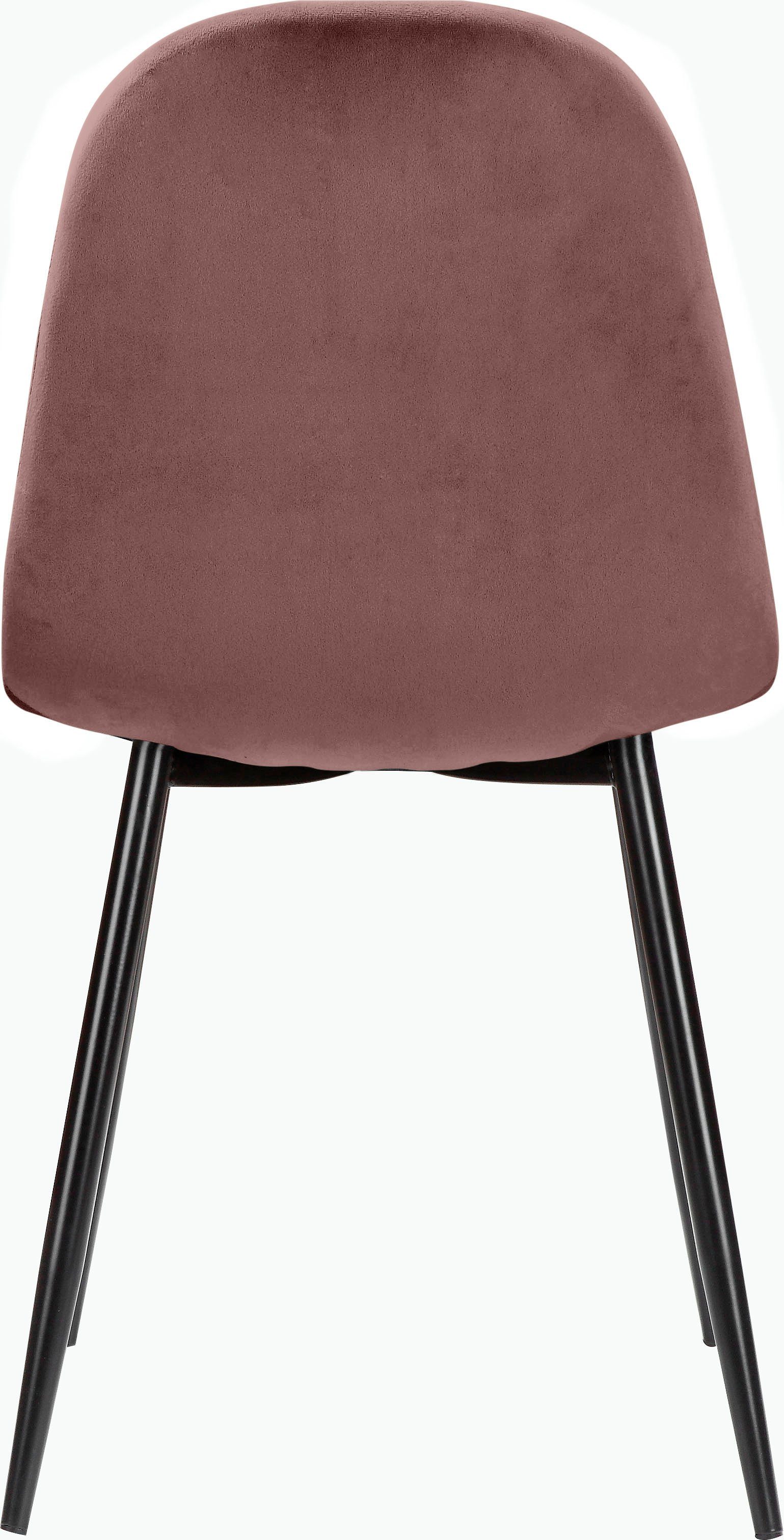 Leonique Eethoek Eadwine, TOPSELLER! Tafel plus 4 stoelen, zitgroep bestaande uit eettafel 160 cm en 4 eetkamerstoelen, gestoffeerde stoelen (set, 5-delig)
