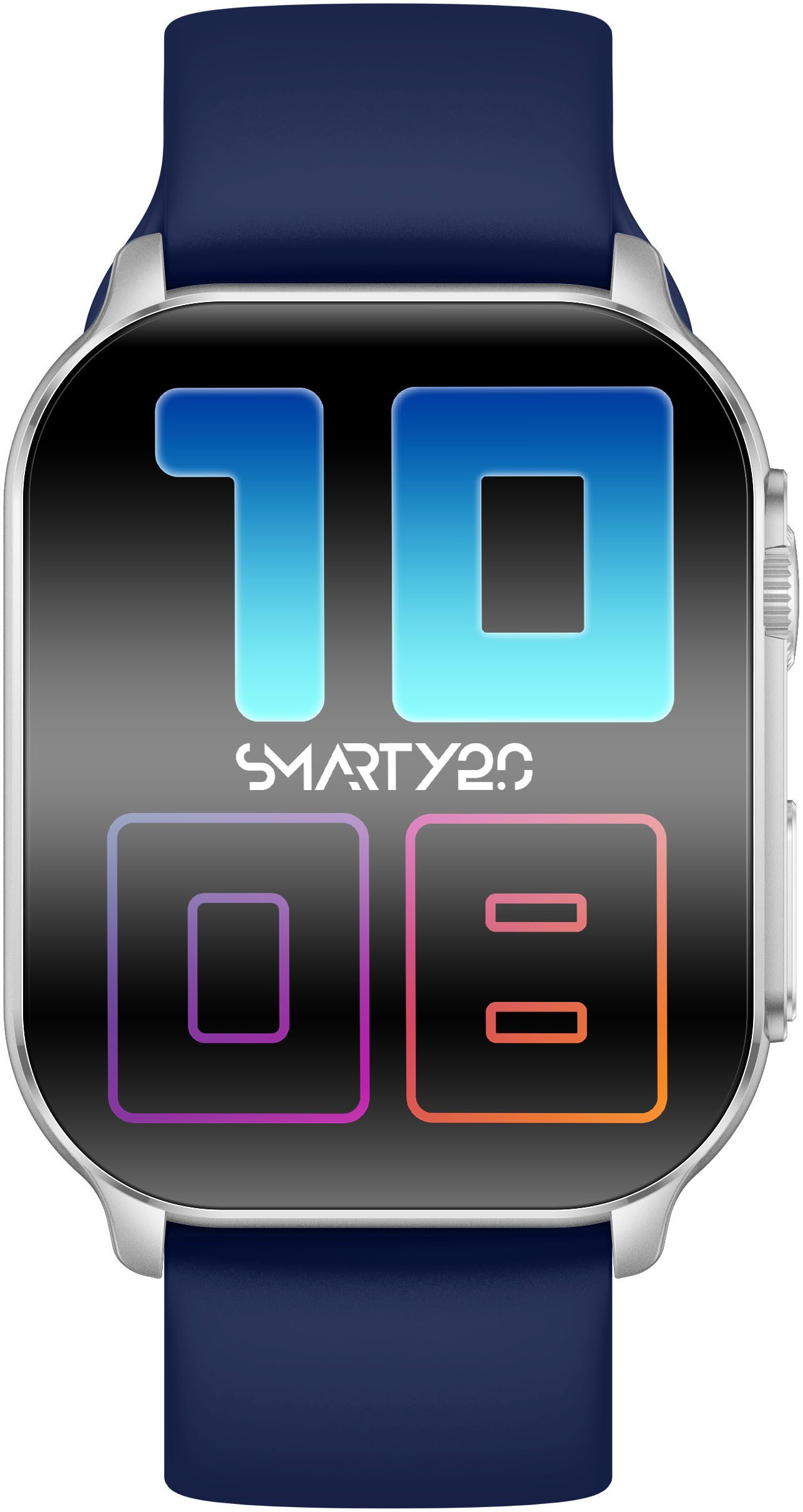 SMARTY 2.0 Smartwatch Polshorloge, dameshorloge, herenhorloge, Android 5.0+, Apple iOS 9.0+(set, 2-delig, Met wisselband)