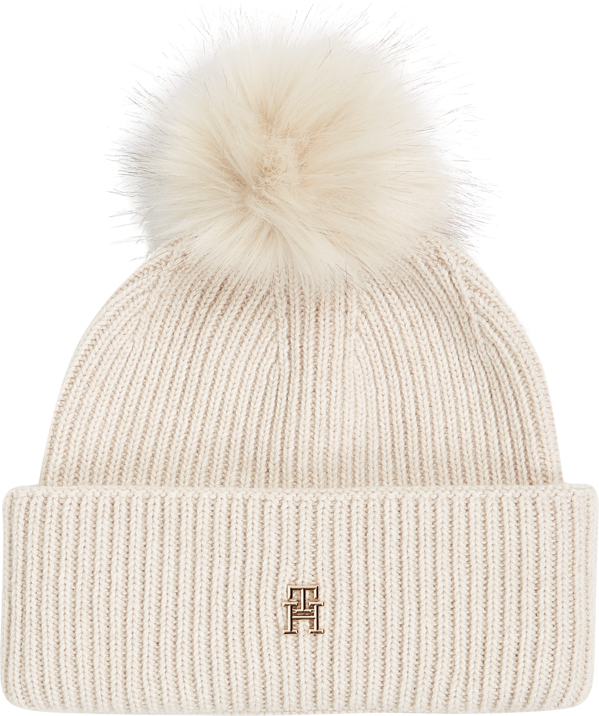 Tommy Hilfiger Beanie ELEVATED CHIC BEANIE W/POMPOM